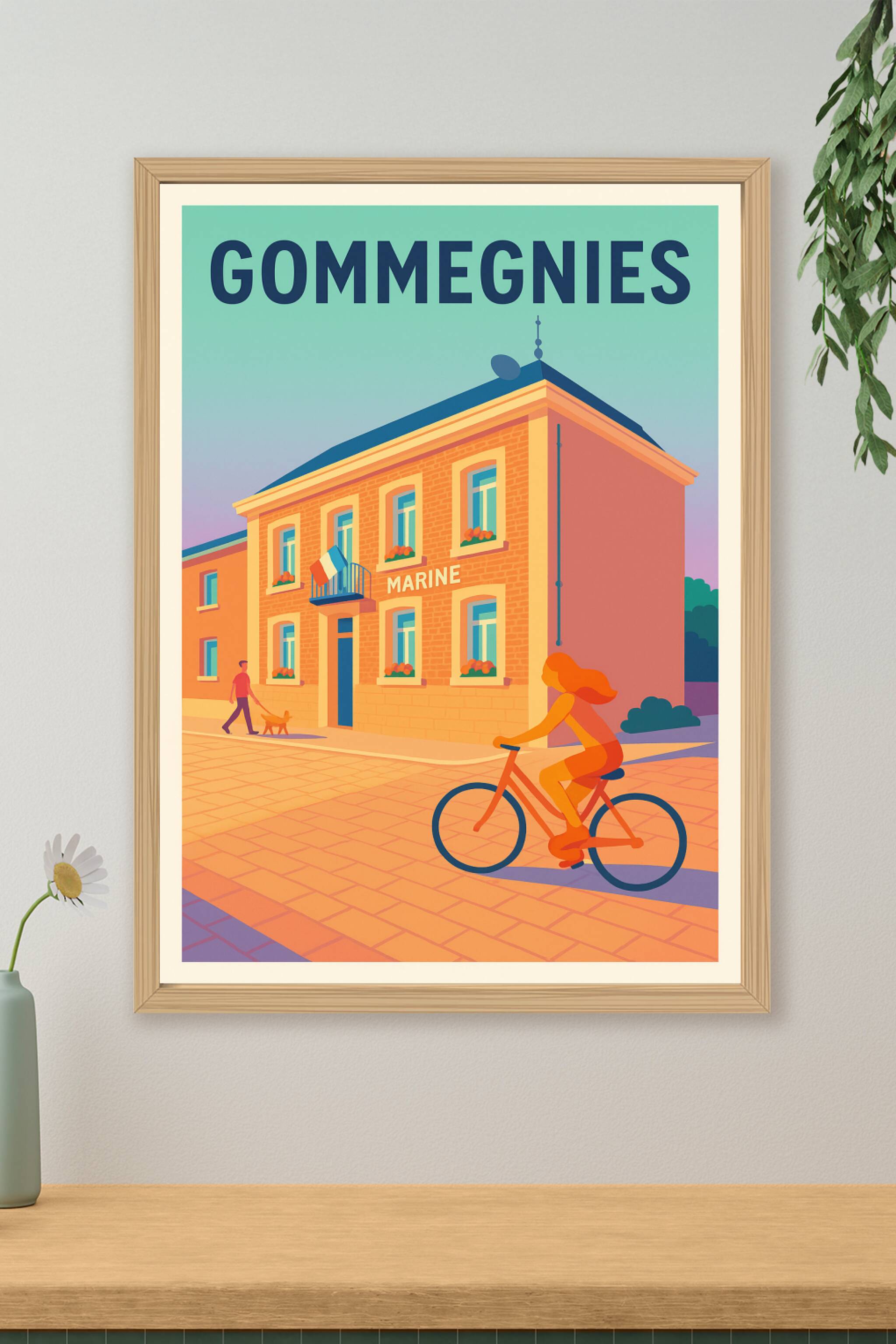 Affiche de Gommegnies - Charme et sérénité au cœur du village