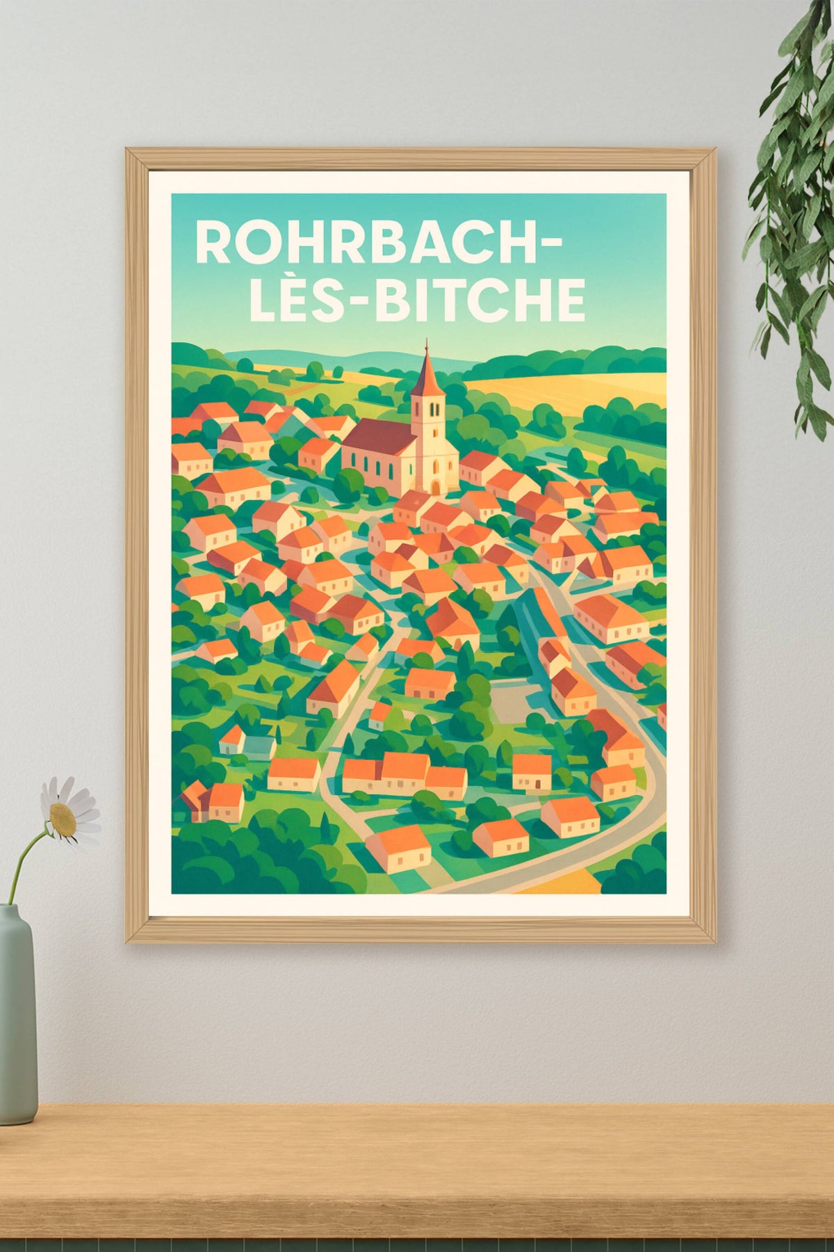 Affiche de Rohrbach-lès-Bitche - Charme et sérénité d'un village d'Alsace Moselle