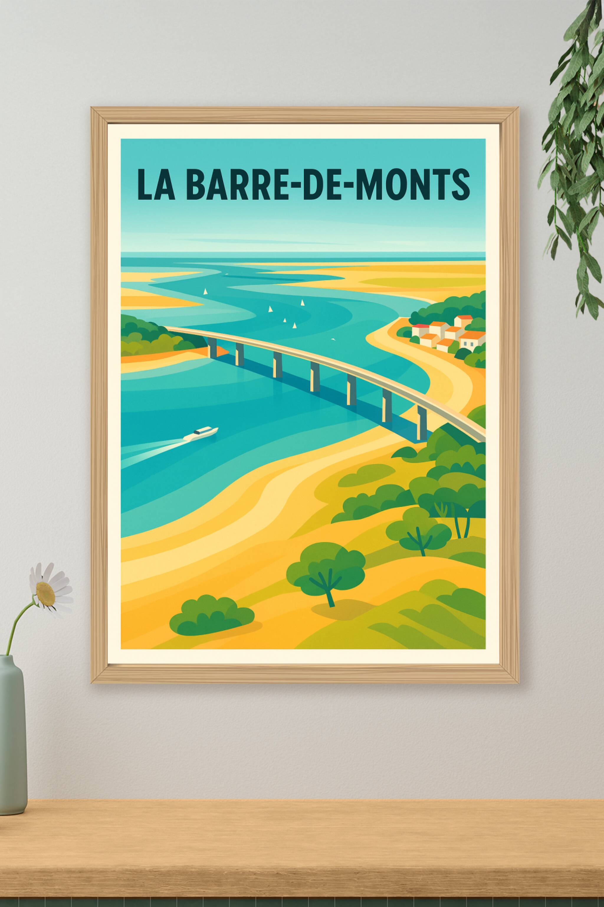 Affiche de La Barre-de-Monts - Évasion entre terre et mer