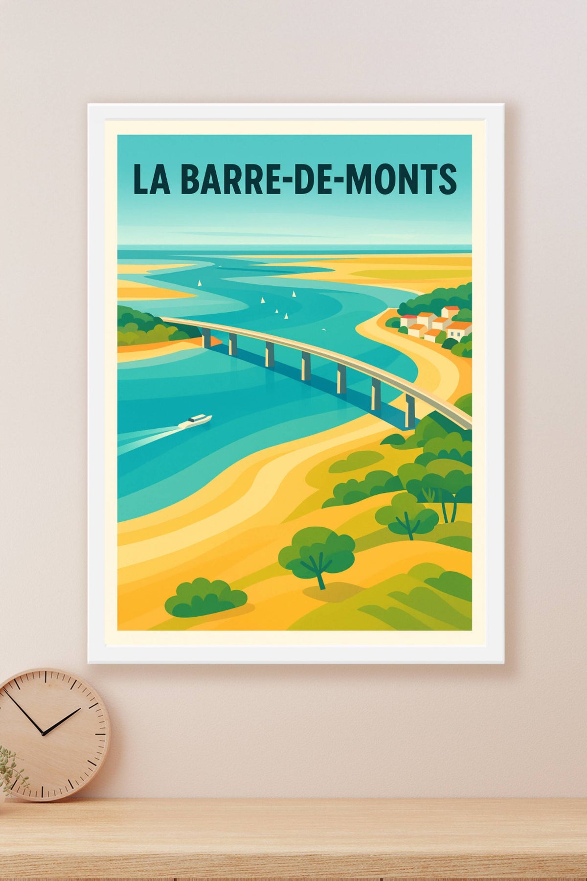 Affiche de La Barre-de-Monts - Évasion entre terre et mer
