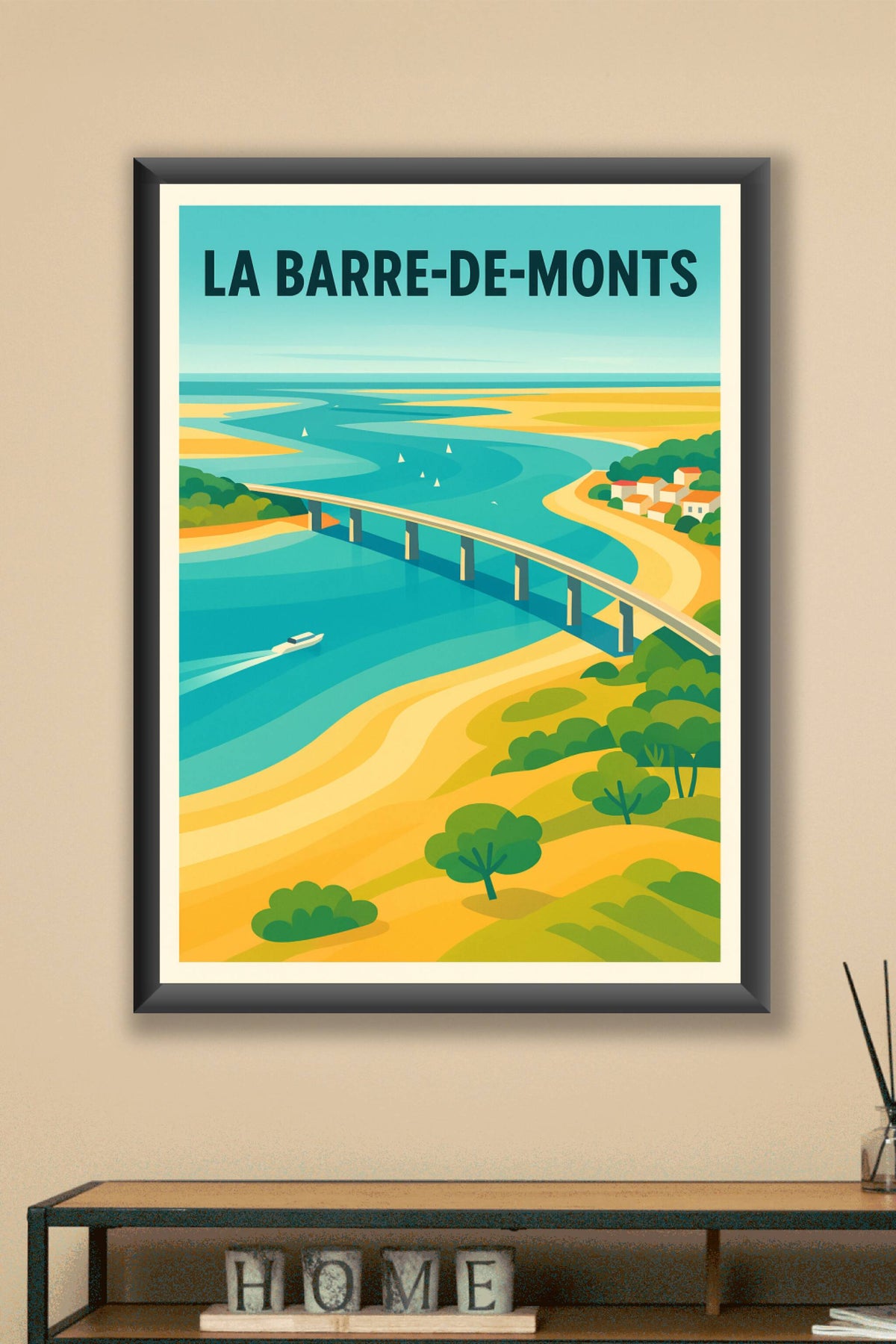 Affiche de La Barre-de-Monts - Évasion entre terre et mer