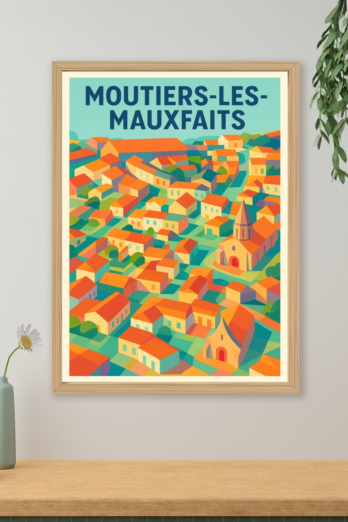 Affiche de Moutiers-les-Mauxfaits - Charme coloré de la Vendée