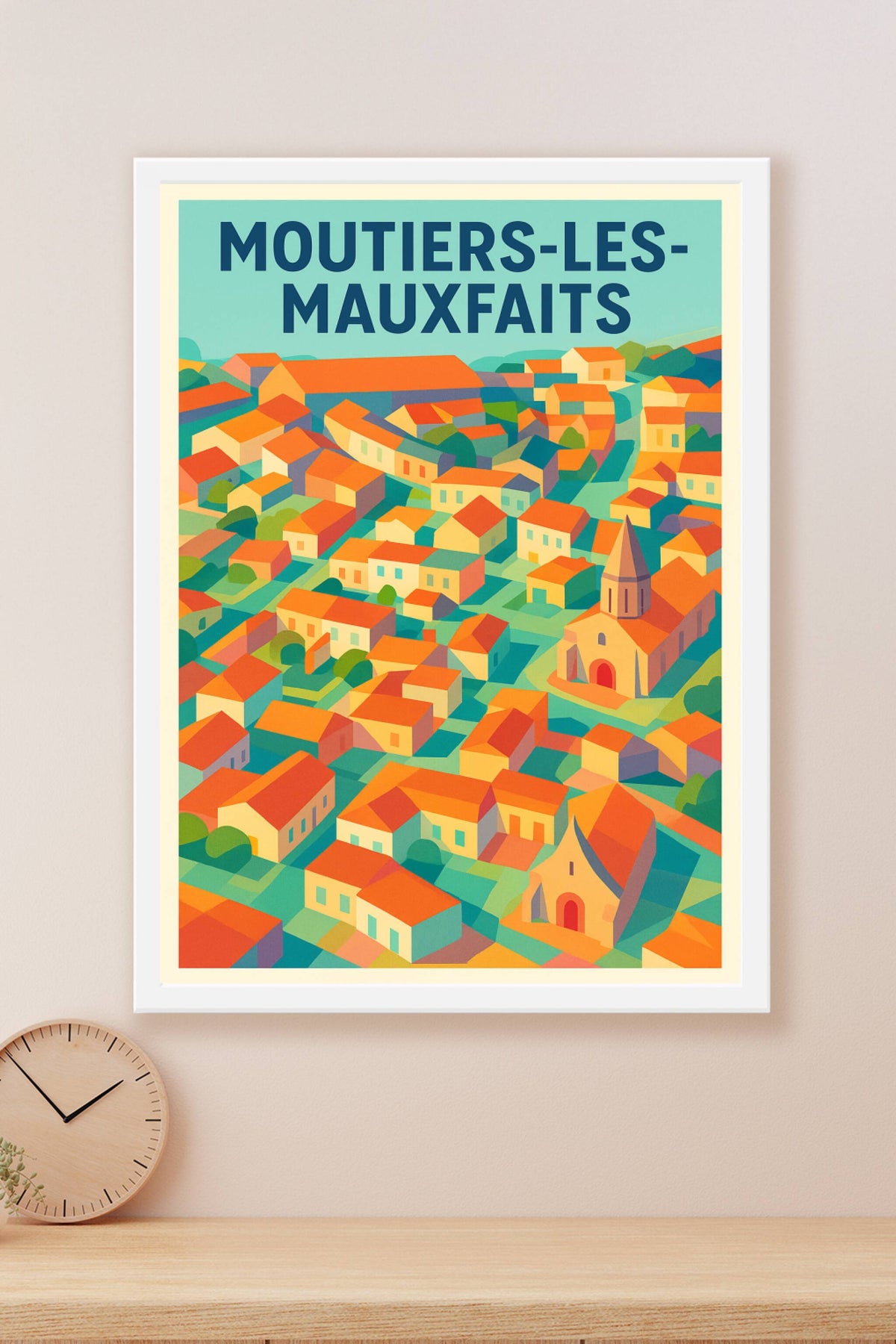 Affiche de Moutiers-les-Mauxfaits - Charme coloré de la Vendée