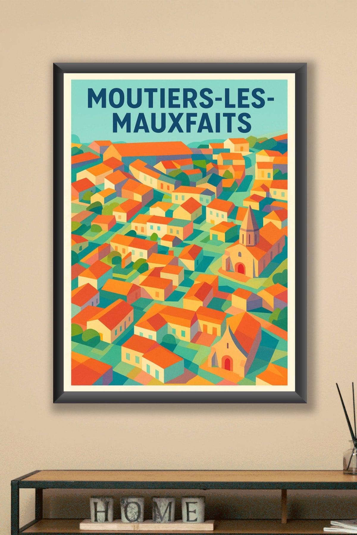 Affiche de Moutiers-les-Mauxfaits - Charme coloré de la Vendée
