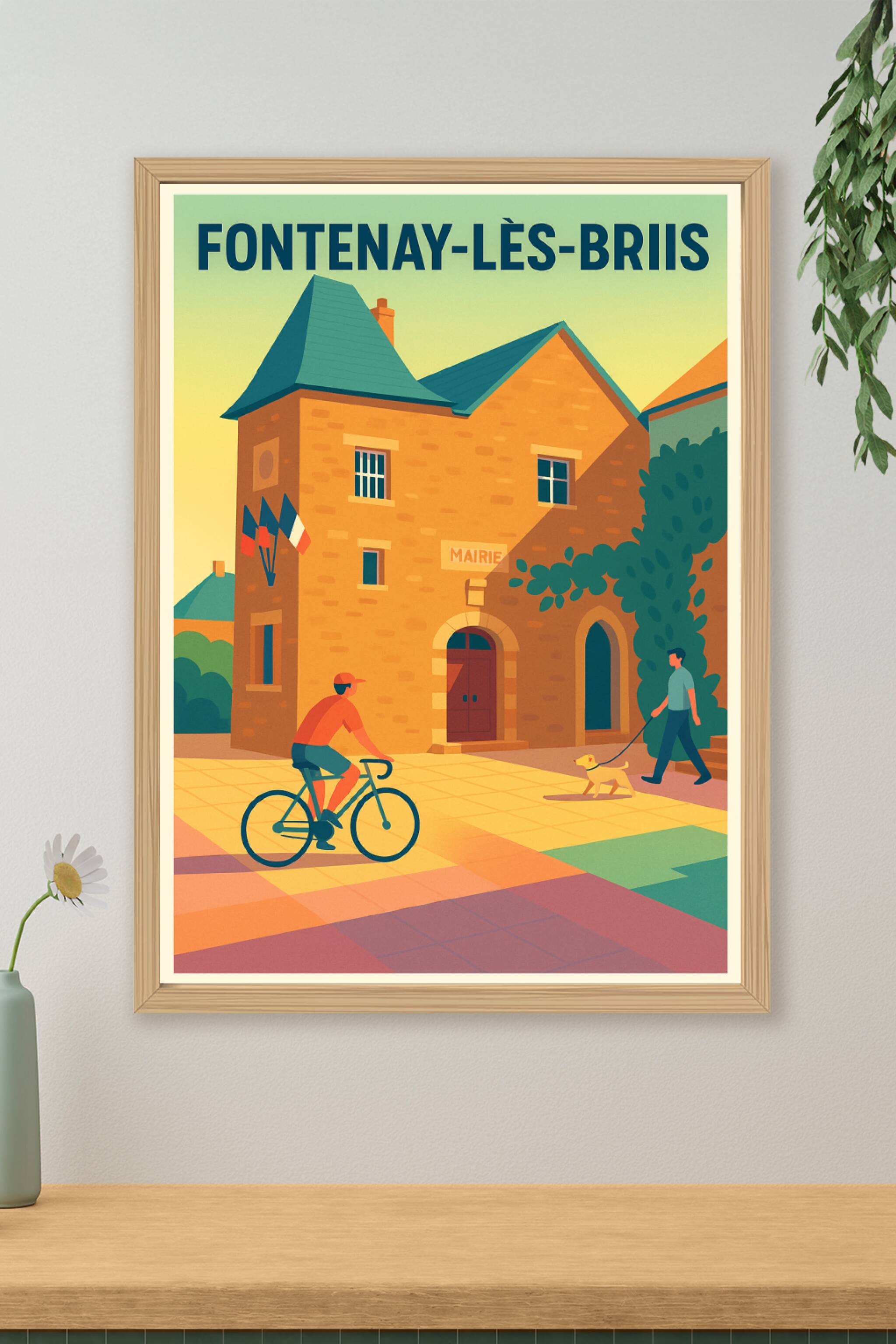 Affiche de Fontenay-lès-Briis - Charme tranquille au cœur du village