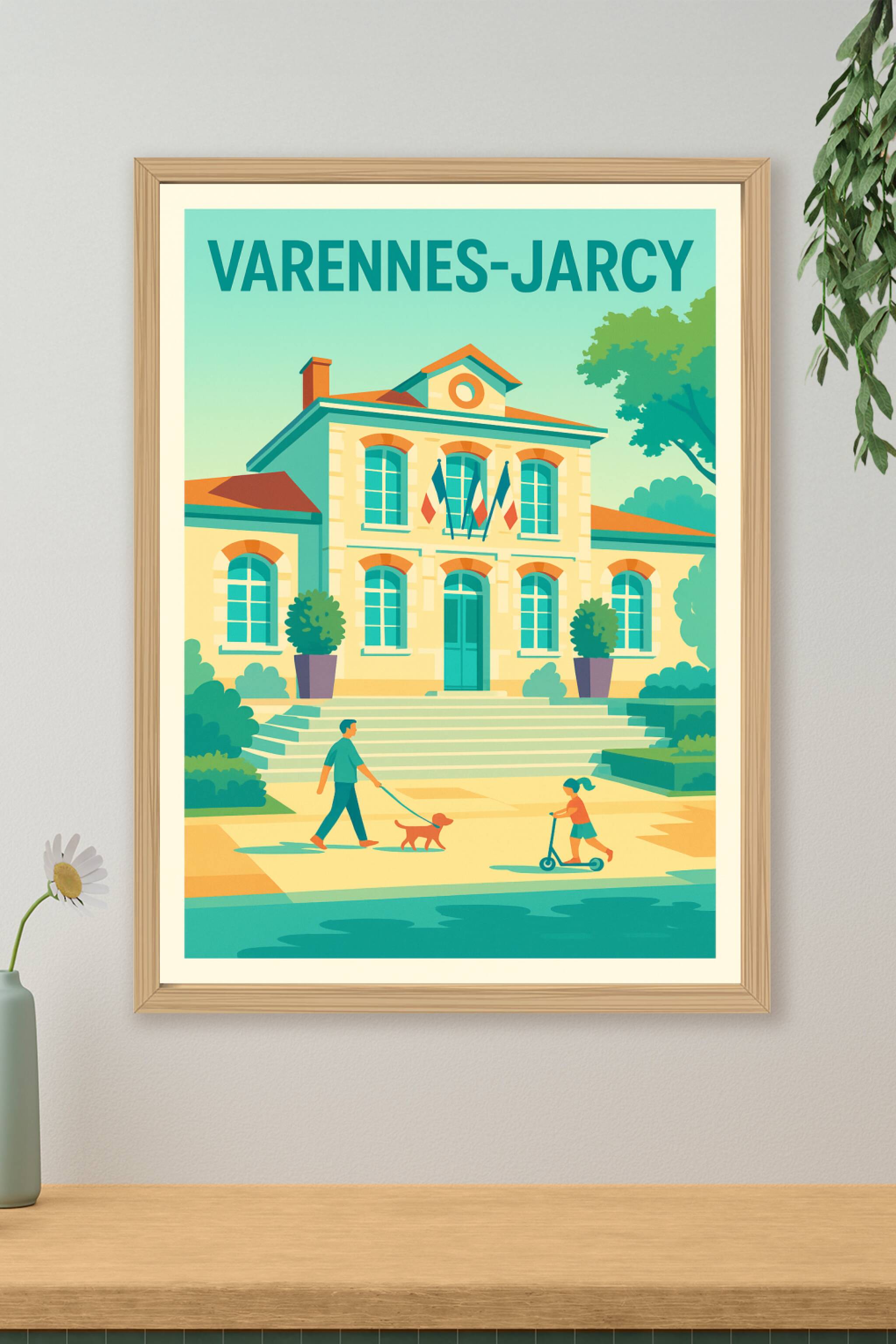 Affiche de Varennes-Jarcy - Charme paisible du cœur de village
