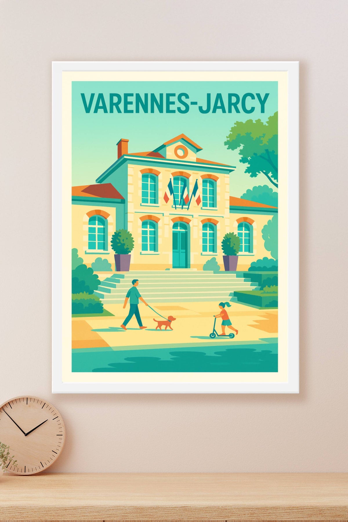 Affiche de Varennes-Jarcy - Charme paisible du cœur de village