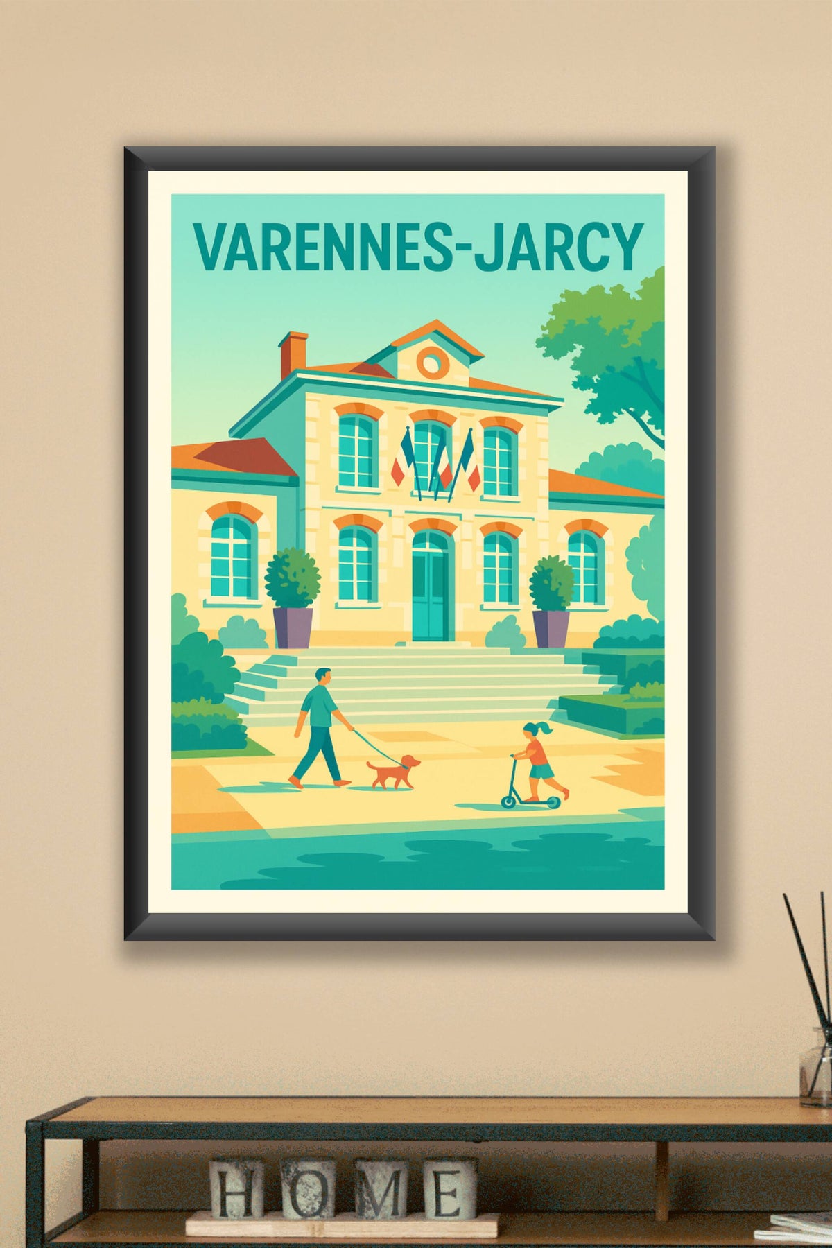 Affiche de Varennes-Jarcy - Charme paisible du cœur de village