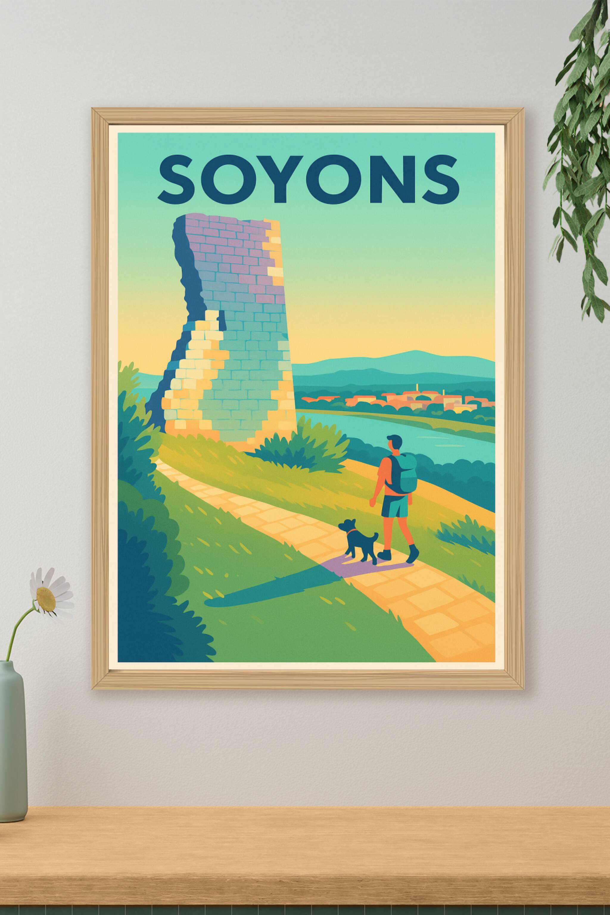 Affiche de Soyons - Promenade au cœur d'un paysage historique