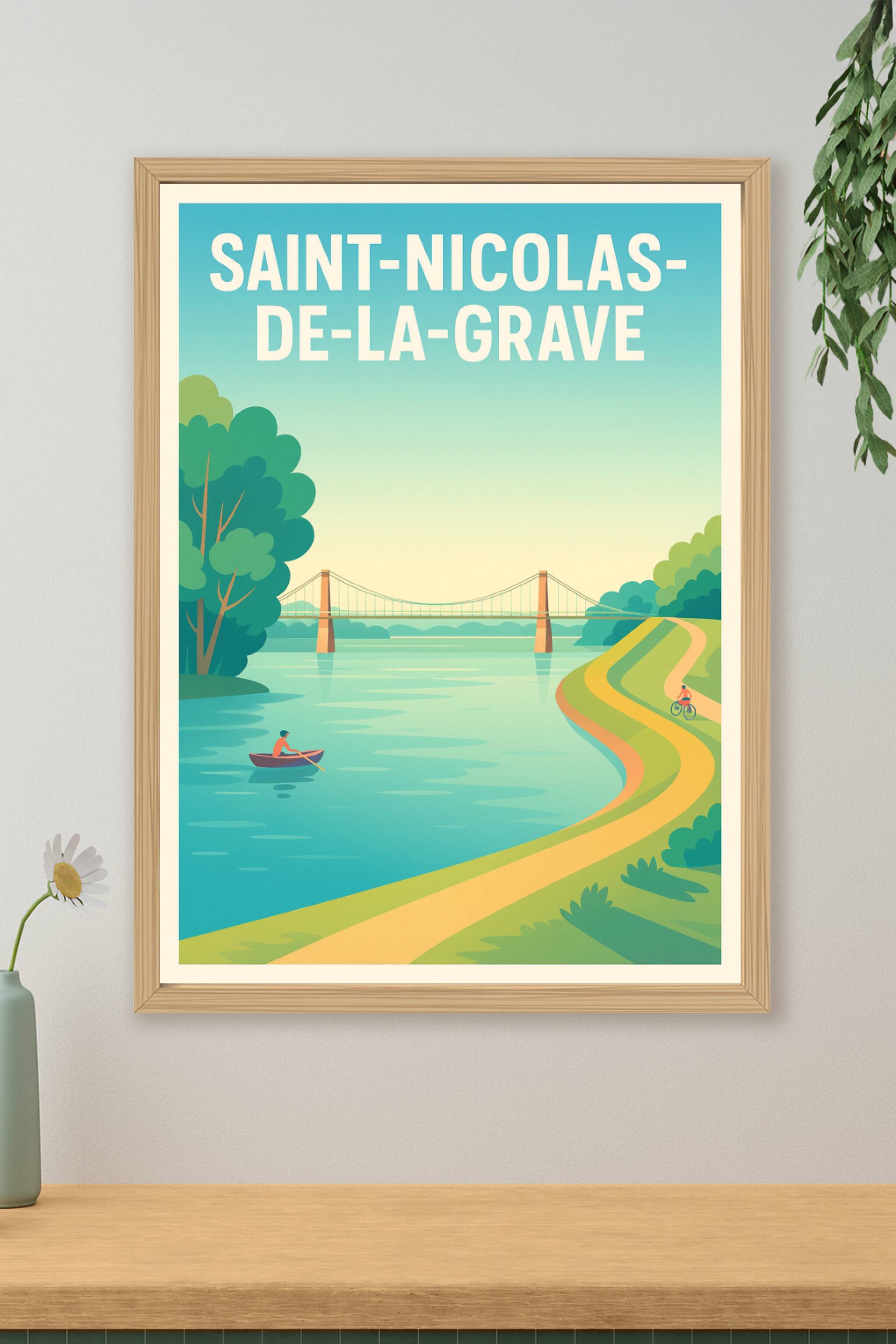 Affiche de Saint-Nicolas-de-la-Grave - Évasion au fil de l’eau