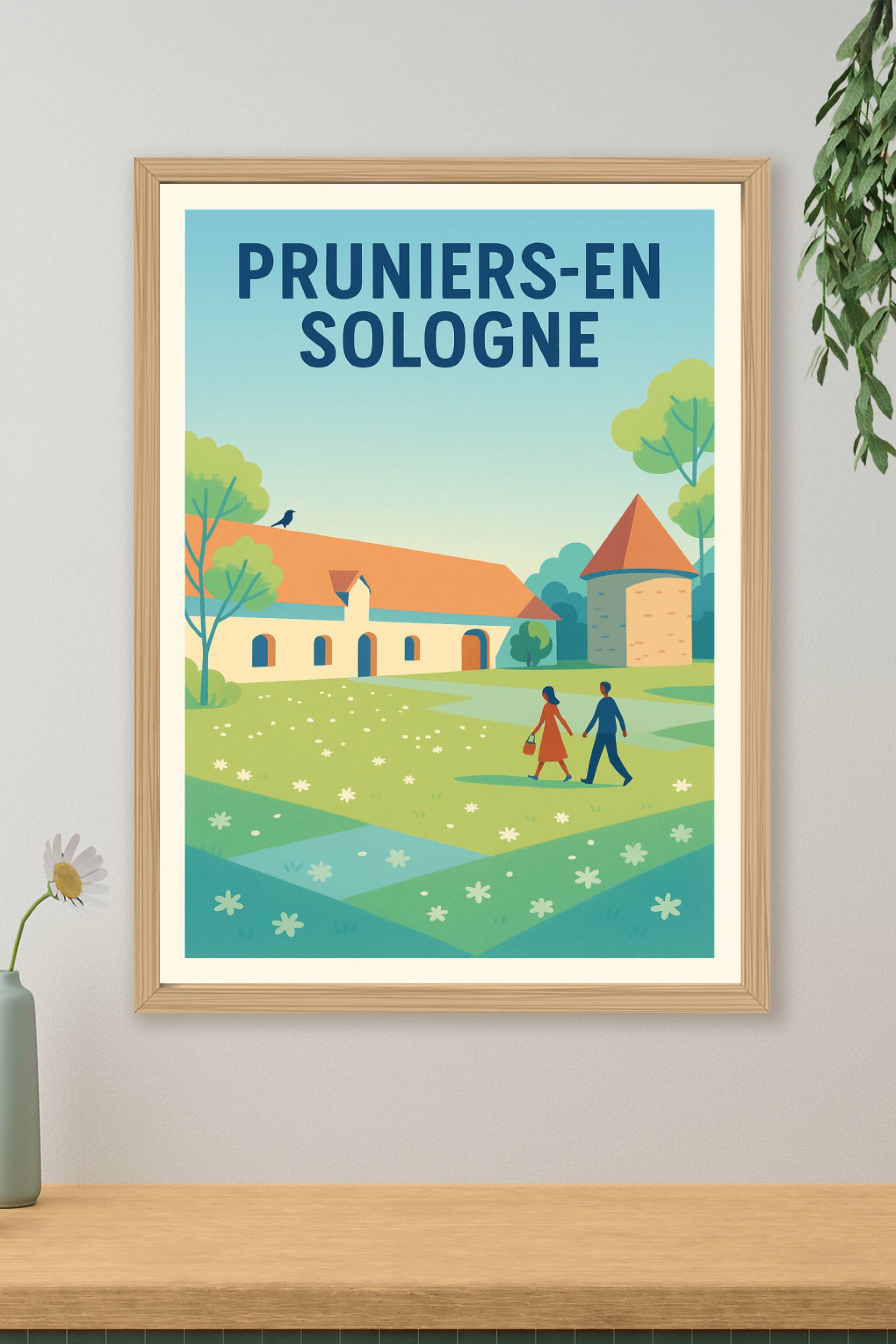 Affiche de Pruniers-en-Sologne - Promenade champêtre et charme bucolique