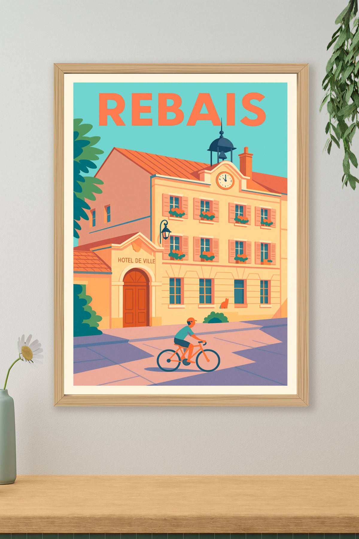 Affiche de Rebais - Charme et tranquillité au cœur du village