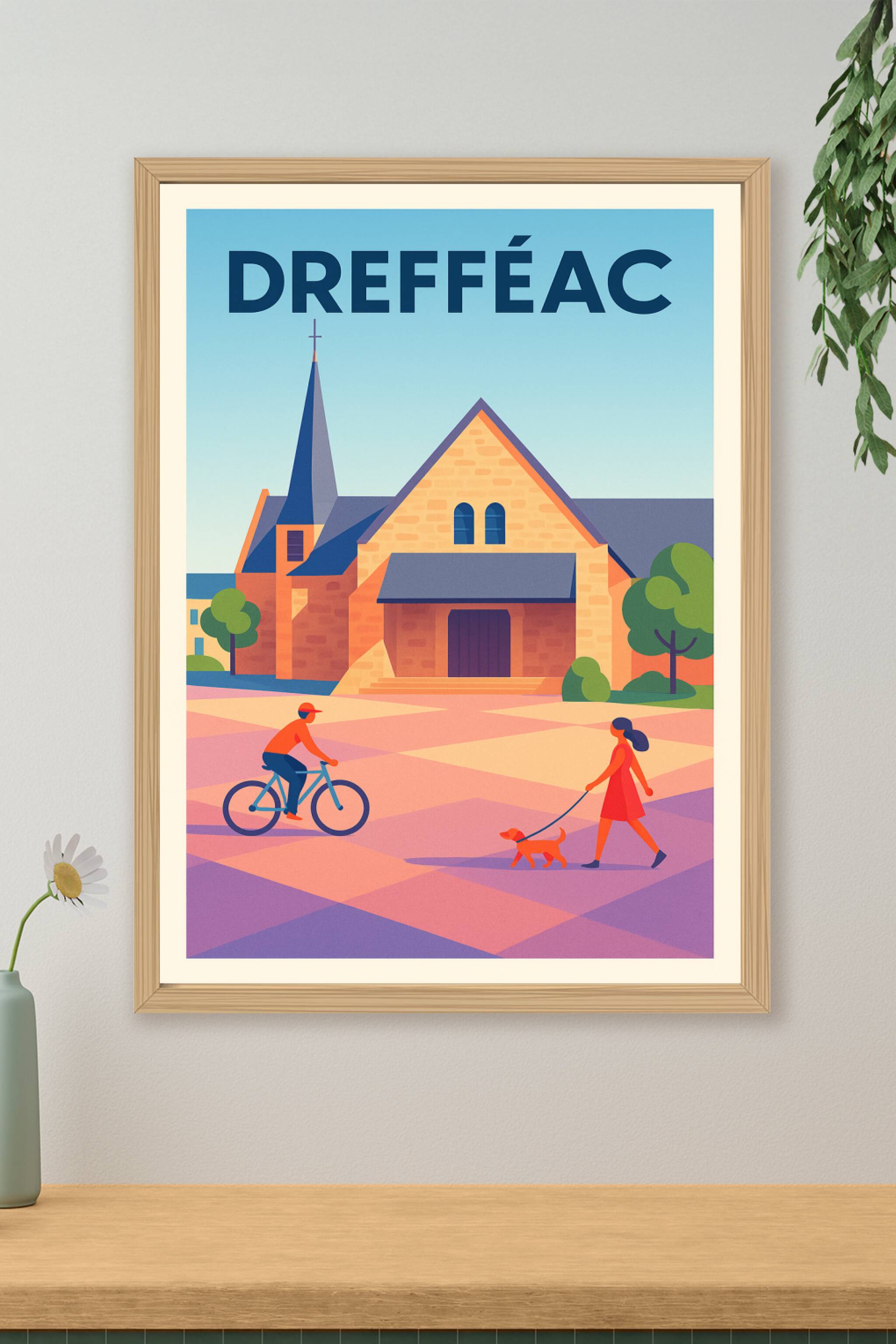 Affiche de Drefféac - Harmonie et douceur de vivre
