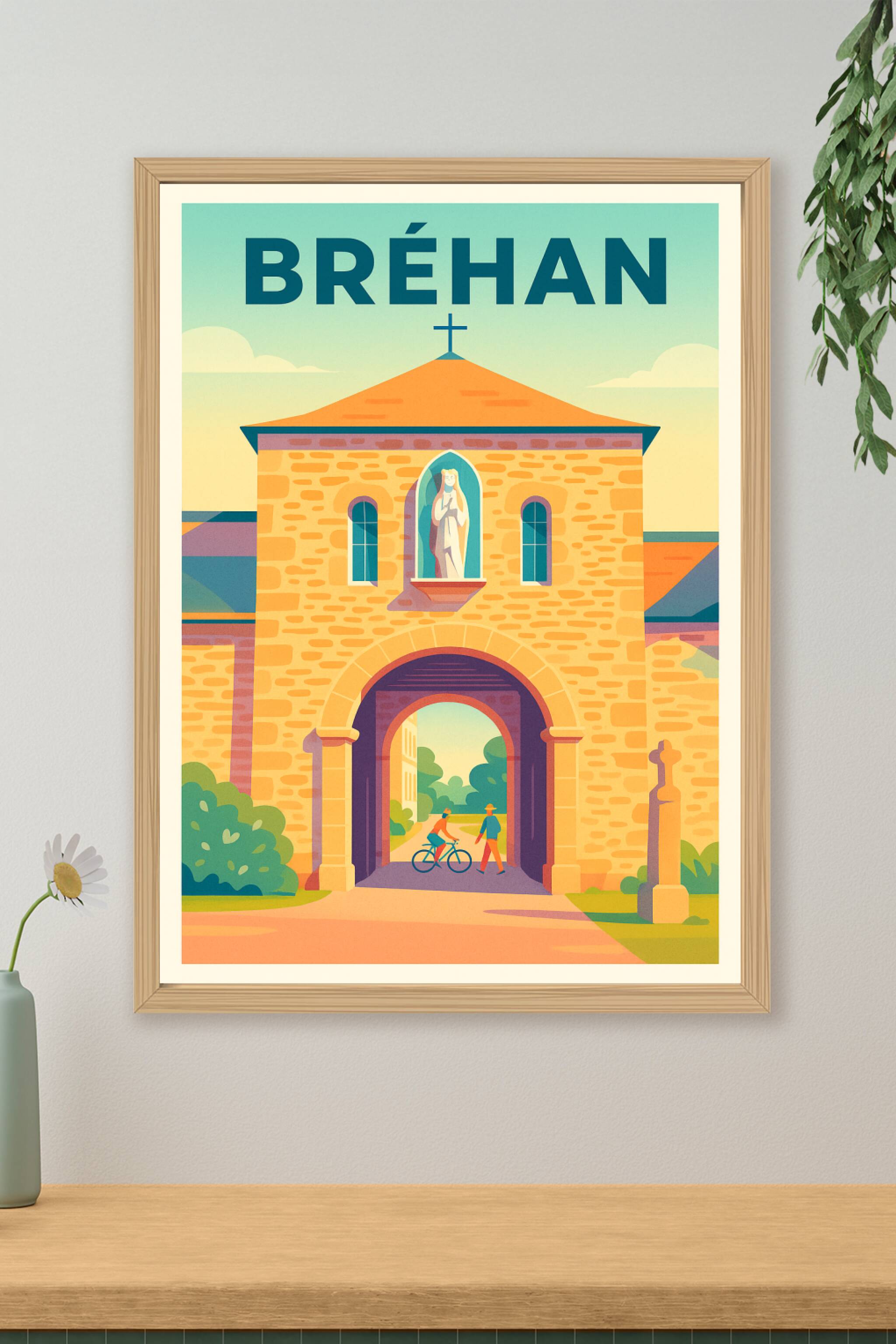 Affiche de Bréhan - Charme et histoire au cœur de la Bretagne