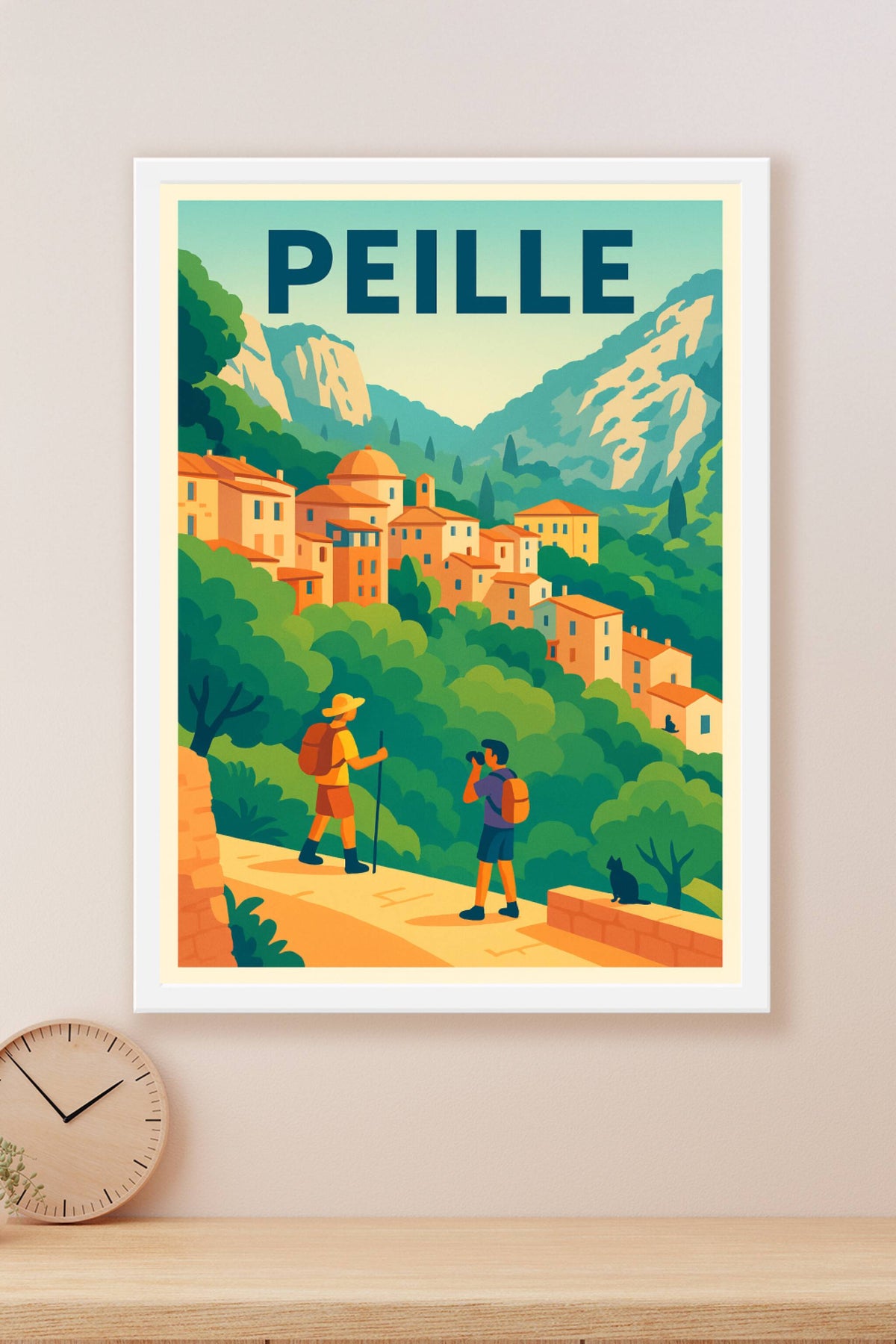 Affiche de Peille - Le charme pittoresque des villages perchés