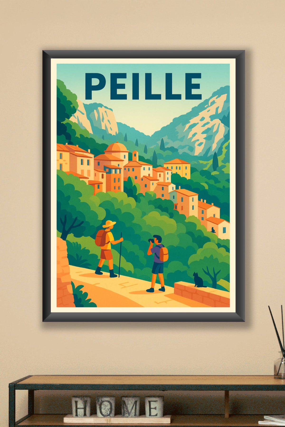 Affiche de Peille - Le charme pittoresque des villages perchés
