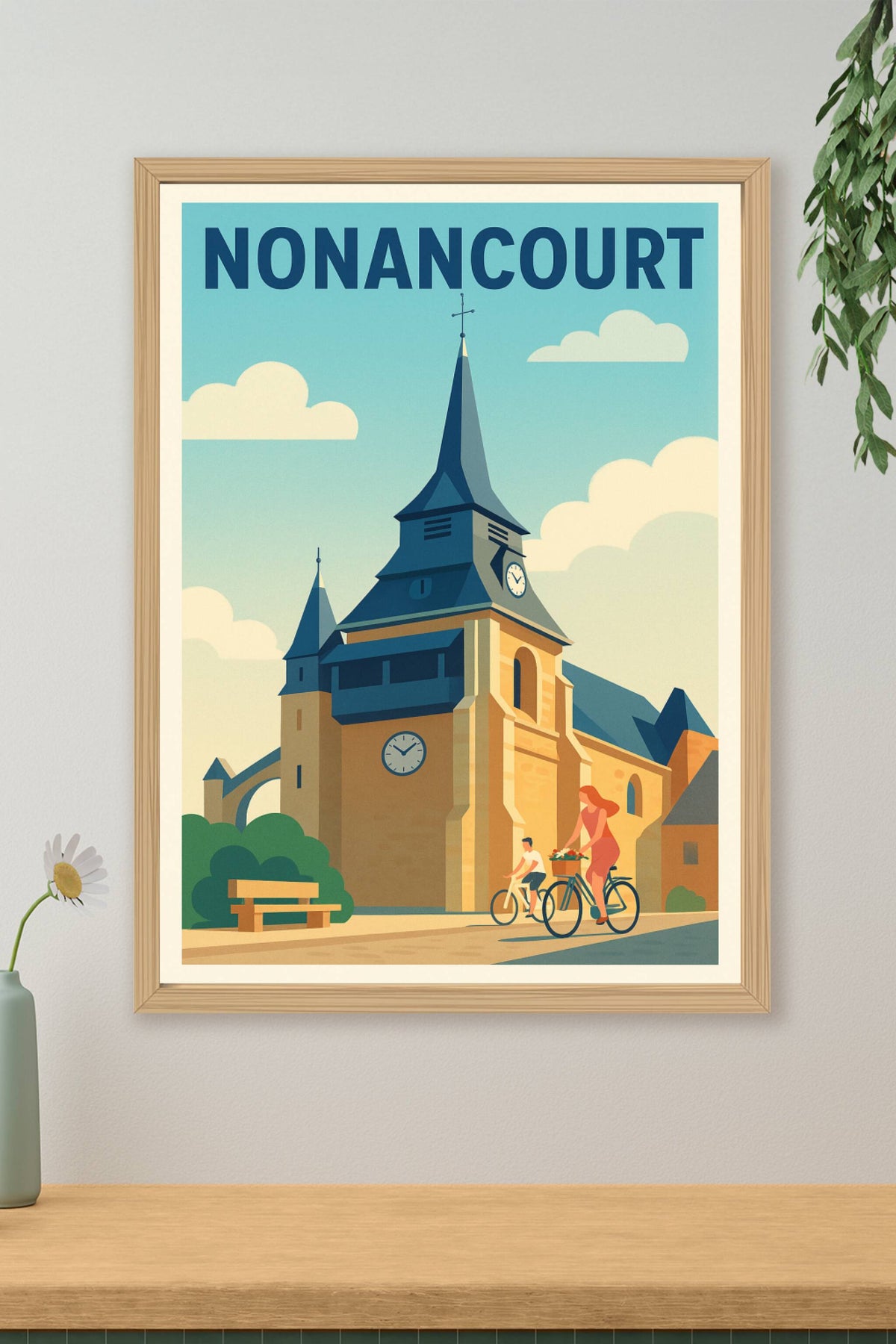 Affiche de Nonancourt - L'élégance intemporelle au cœur de la Normandie