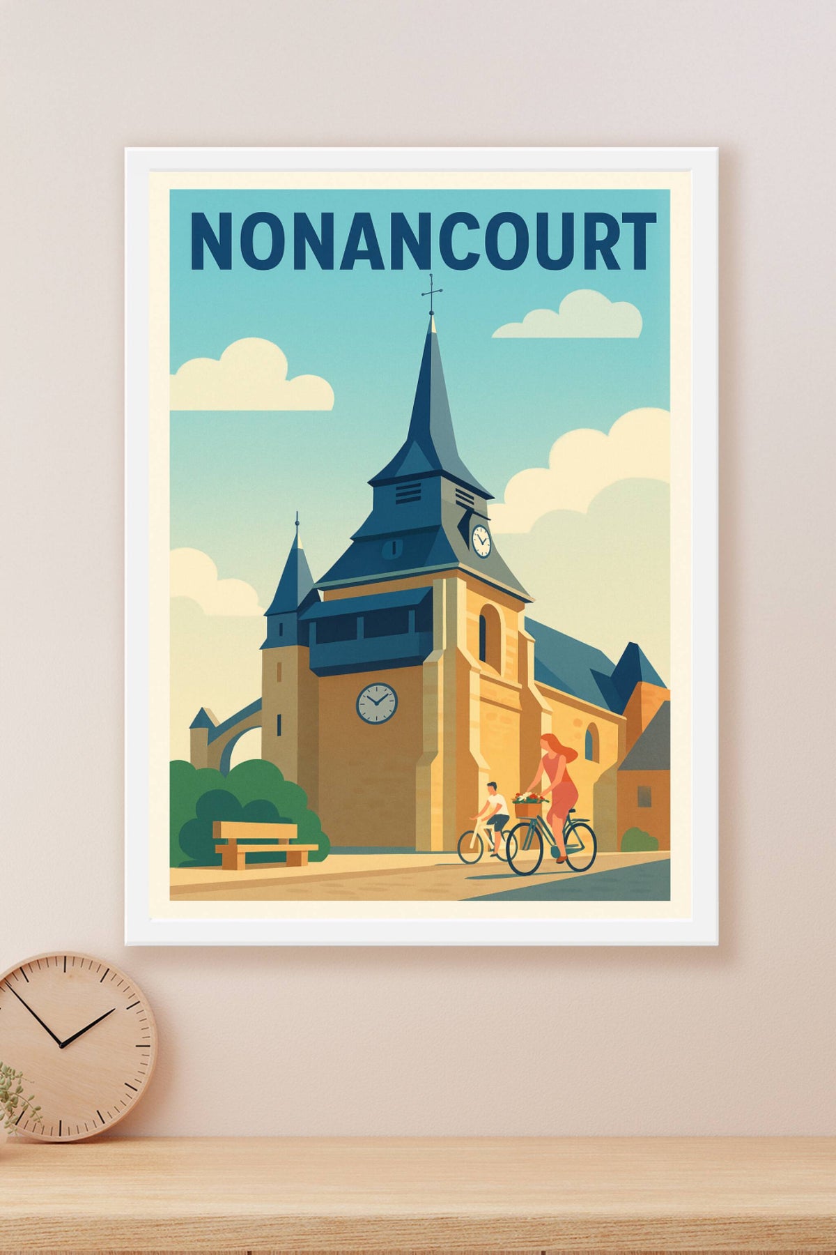 Affiche de Nonancourt - L'élégance intemporelle au cœur de la Normandie