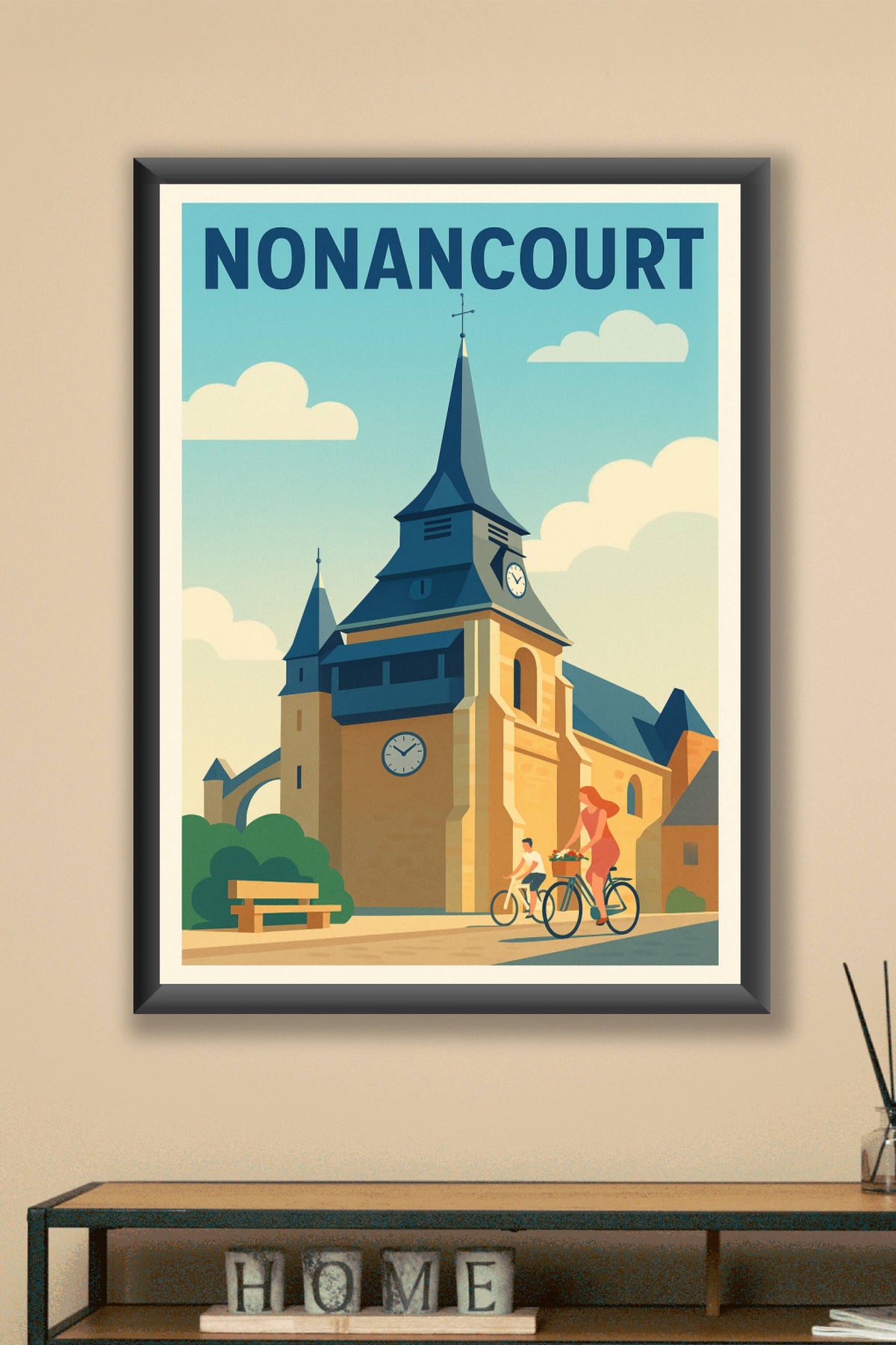 Affiche de Nonancourt - L'élégance intemporelle au cœur de la Normandie