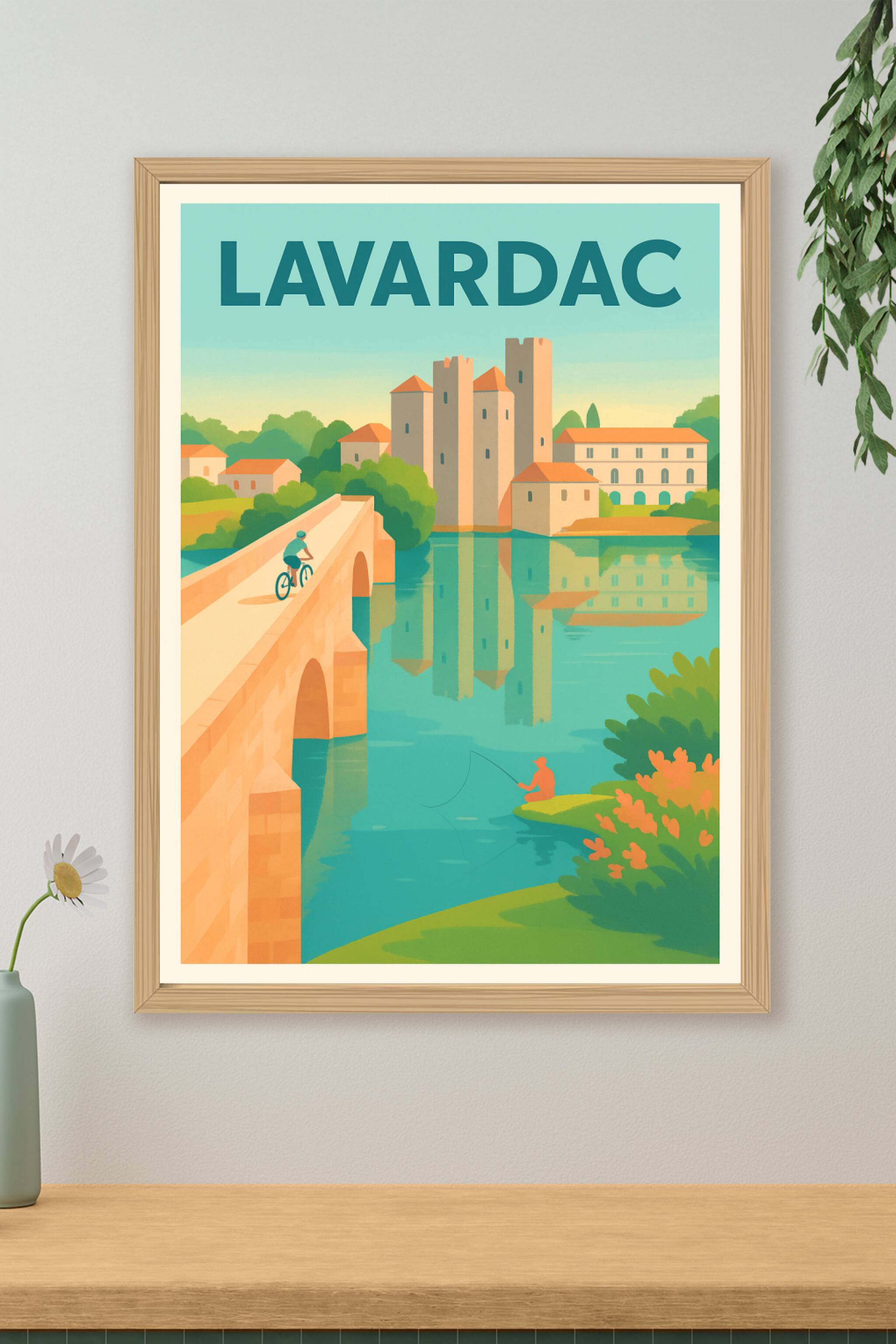 Affiche de Lavardac - Charme et sérénité au fil de l'eau