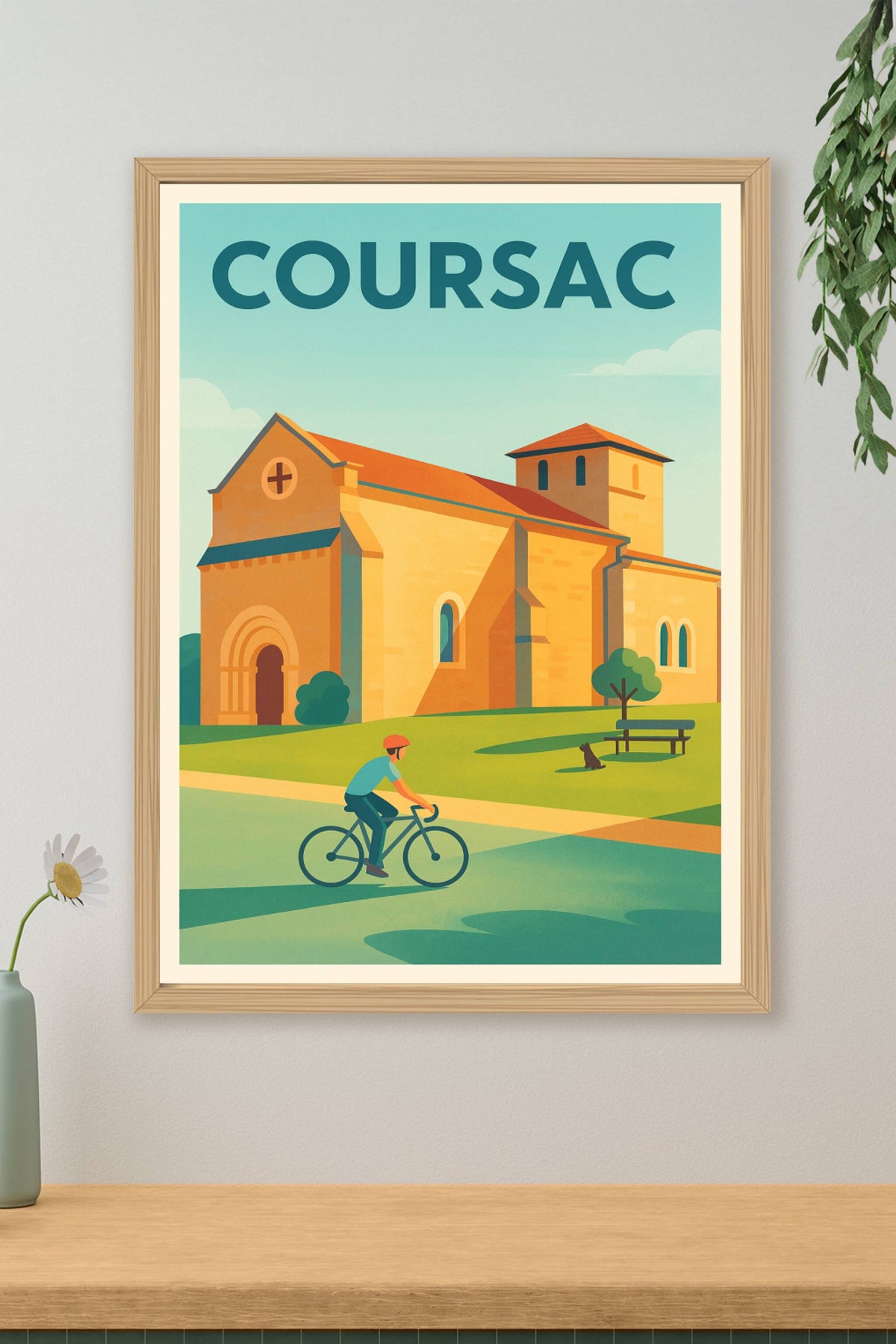 Affiche de Coursac - Un voyage paisible au cœur d'un village charmant