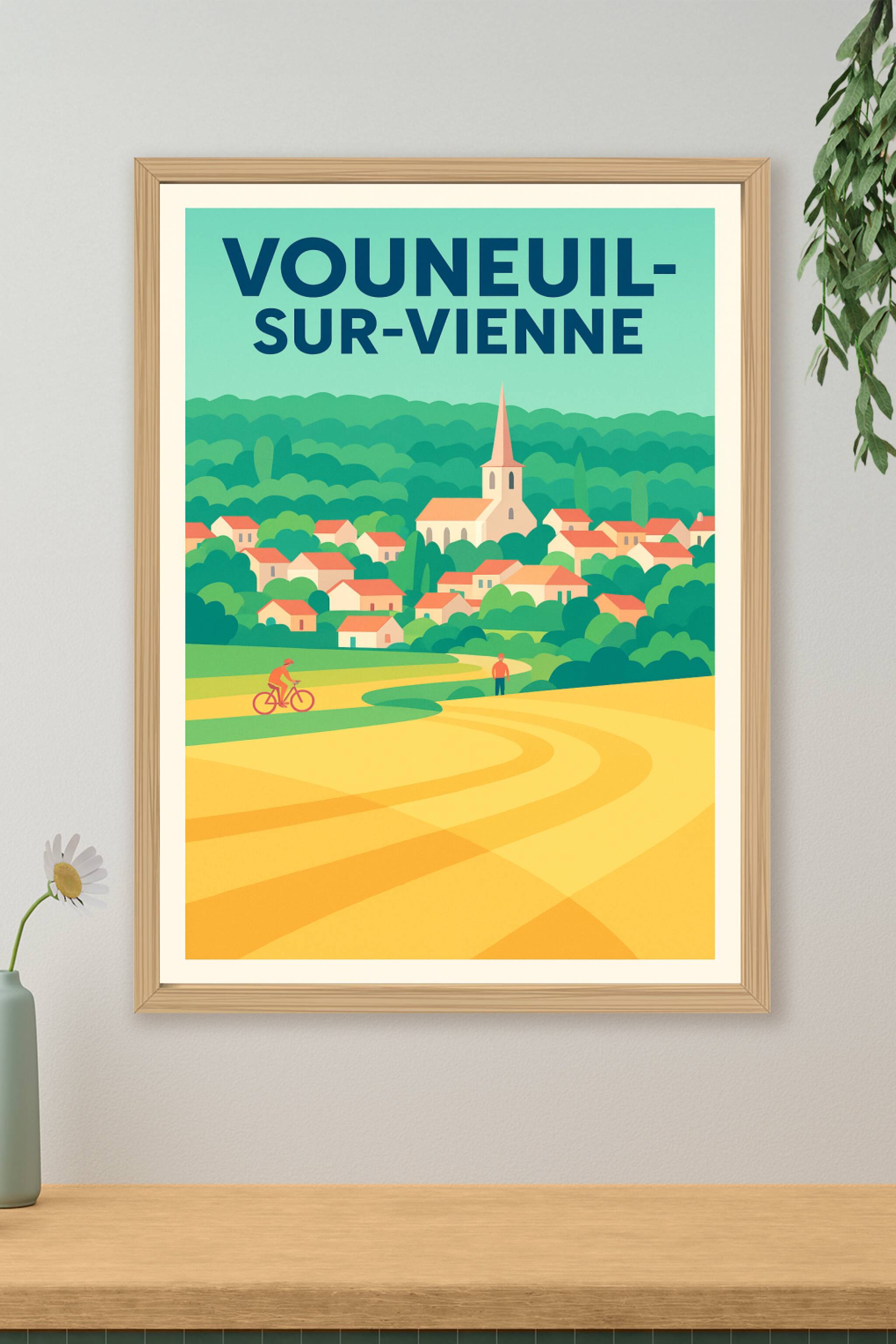 Affiche de Vouneuil-sur-Vienne - Charme bucolique au cœur de la campagne