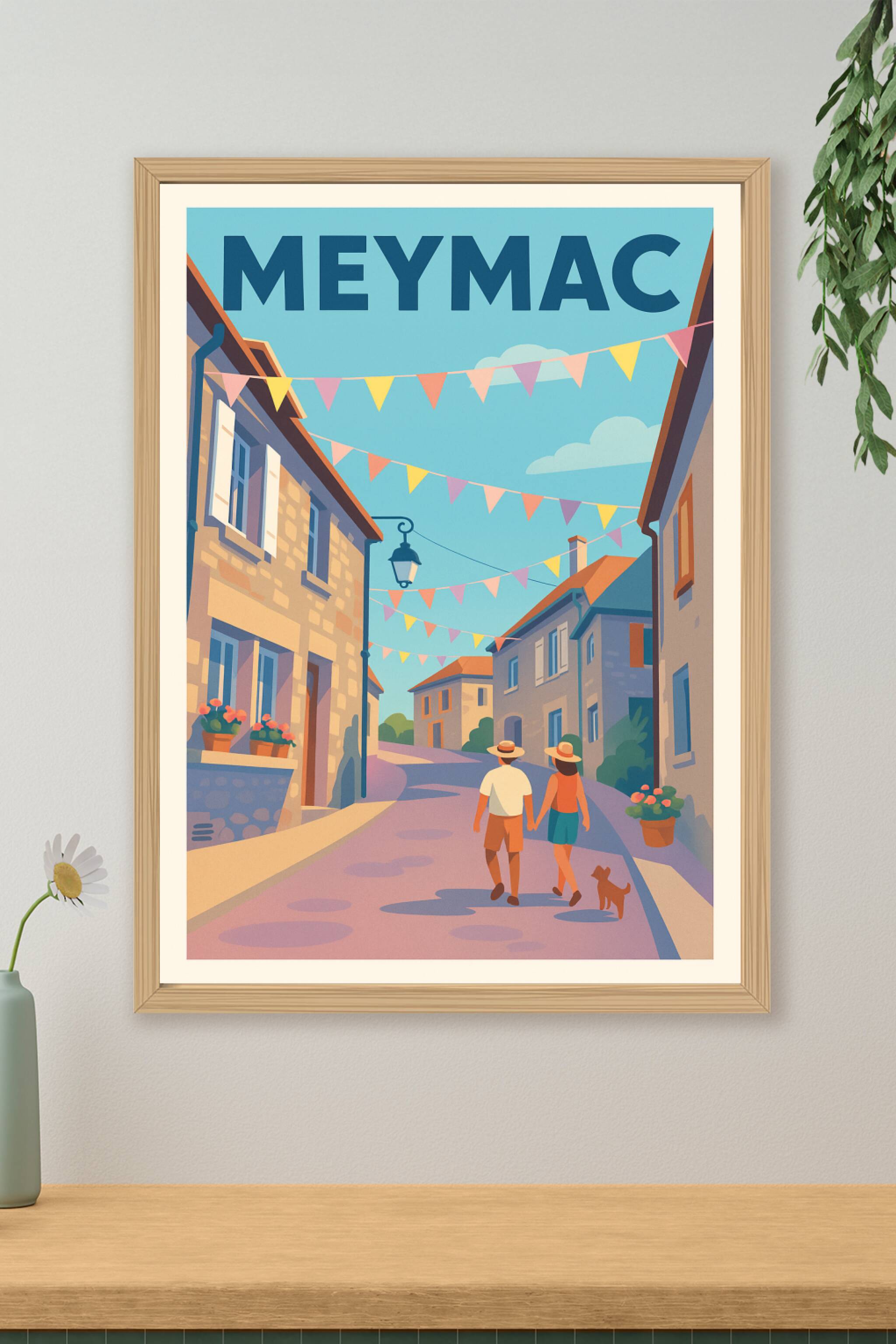 Affiche de Meymac - Charmante promenade sous les guirlandes colorées