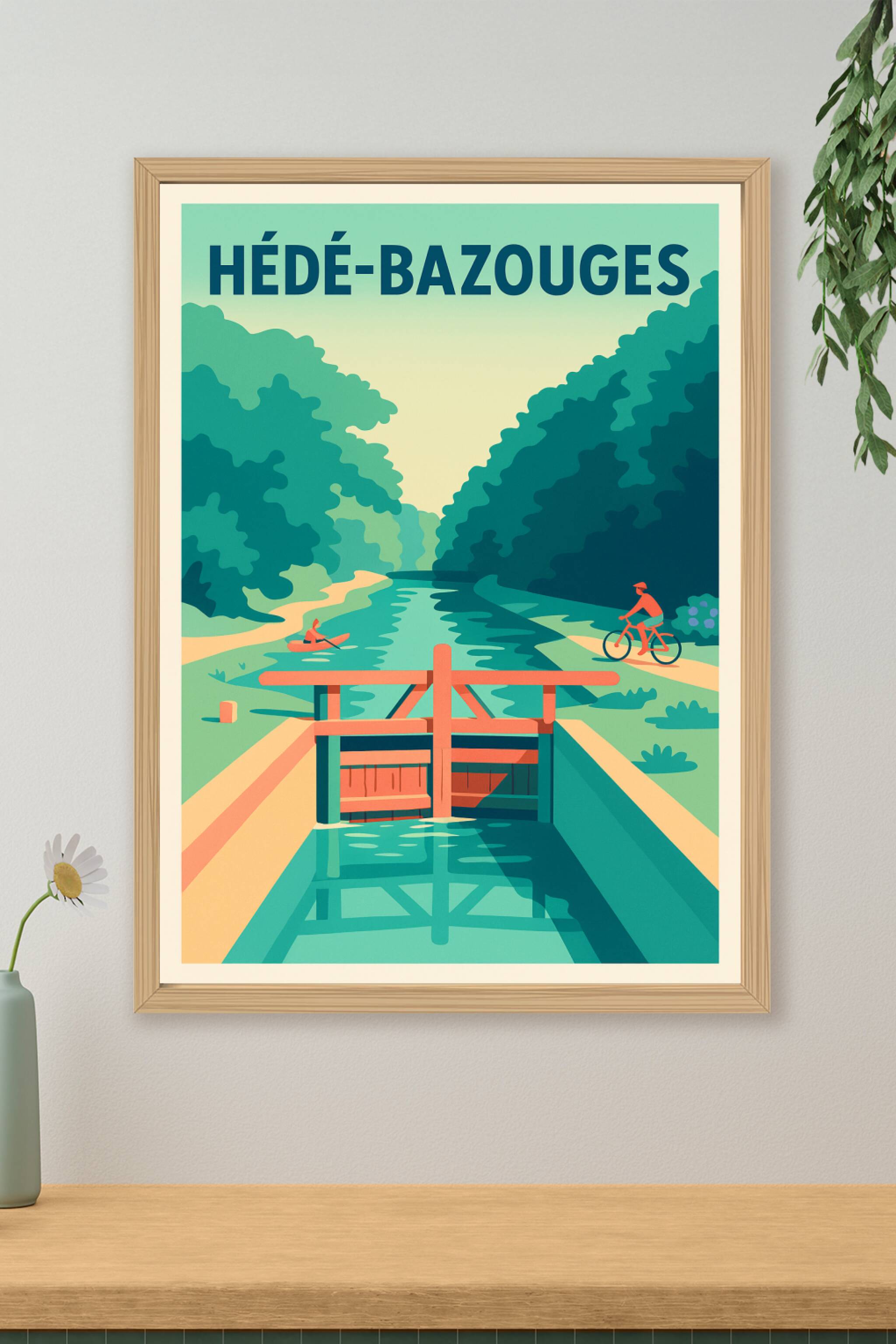Affiche de Hédé-Bazouges - L'évasion au fil de l'eau