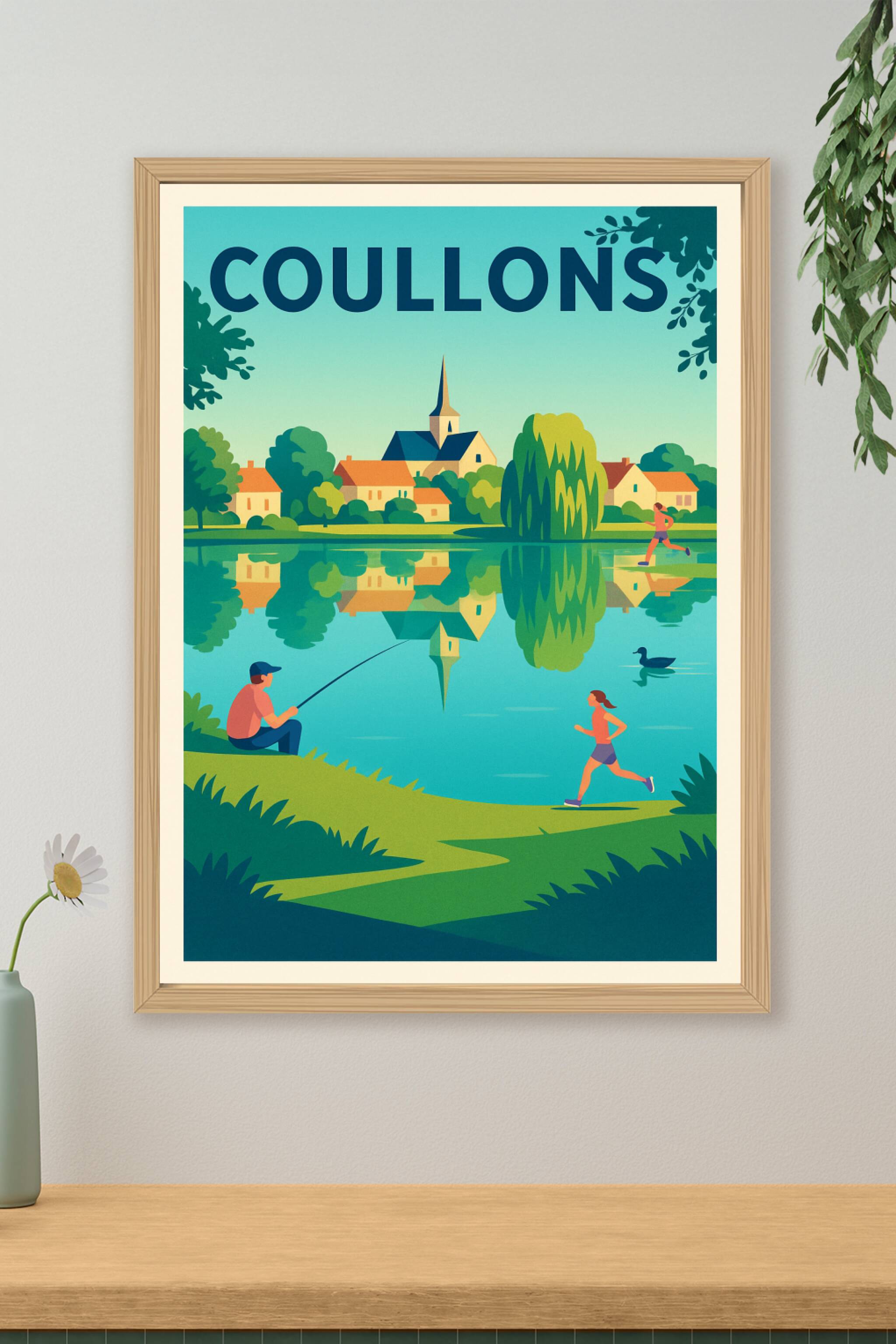 Affiche de Coullons - Tranquillité au bord de l'eau
