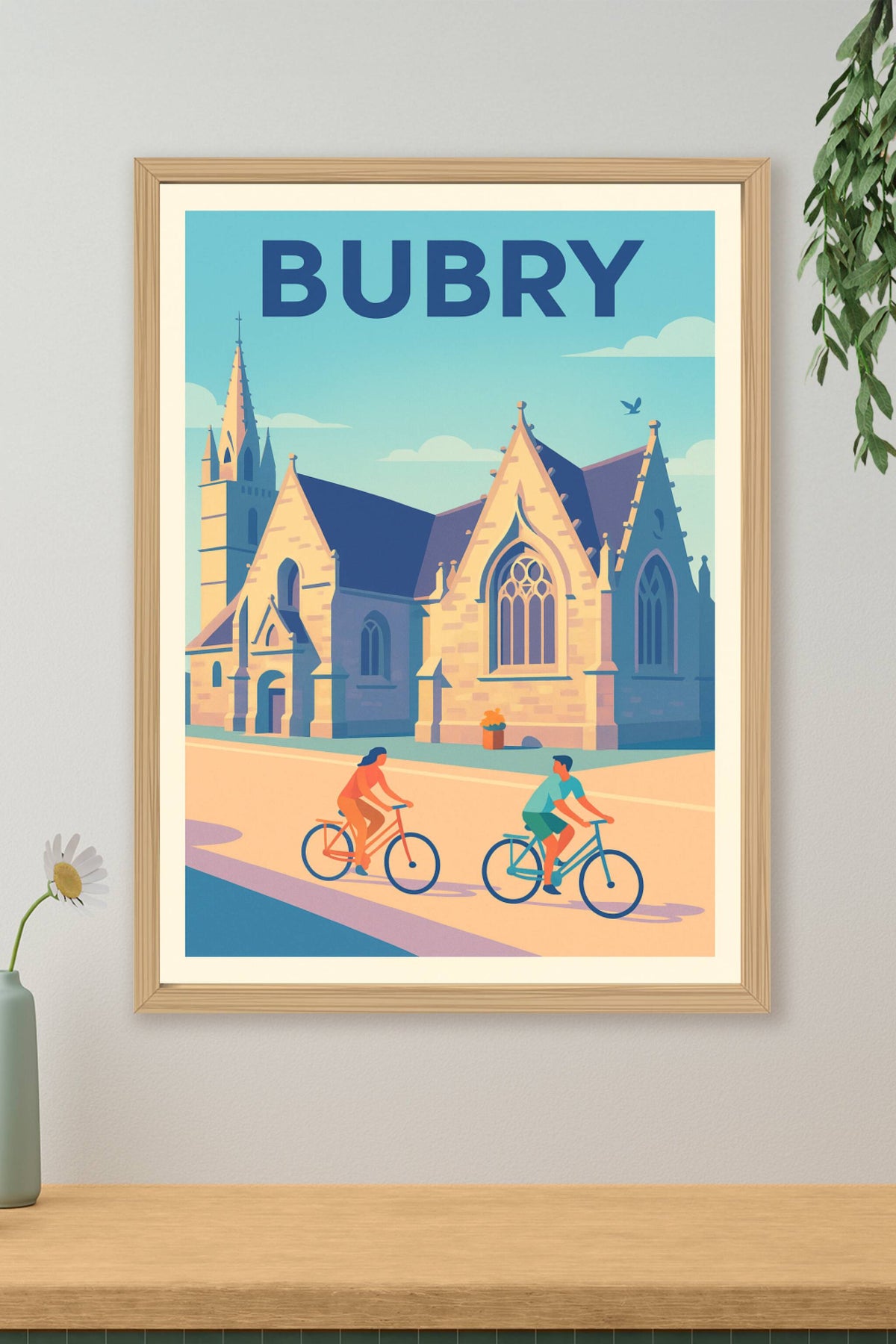 Affiche de Bubry - Flânerie à vélo au cœur de l'architecture bretonne
