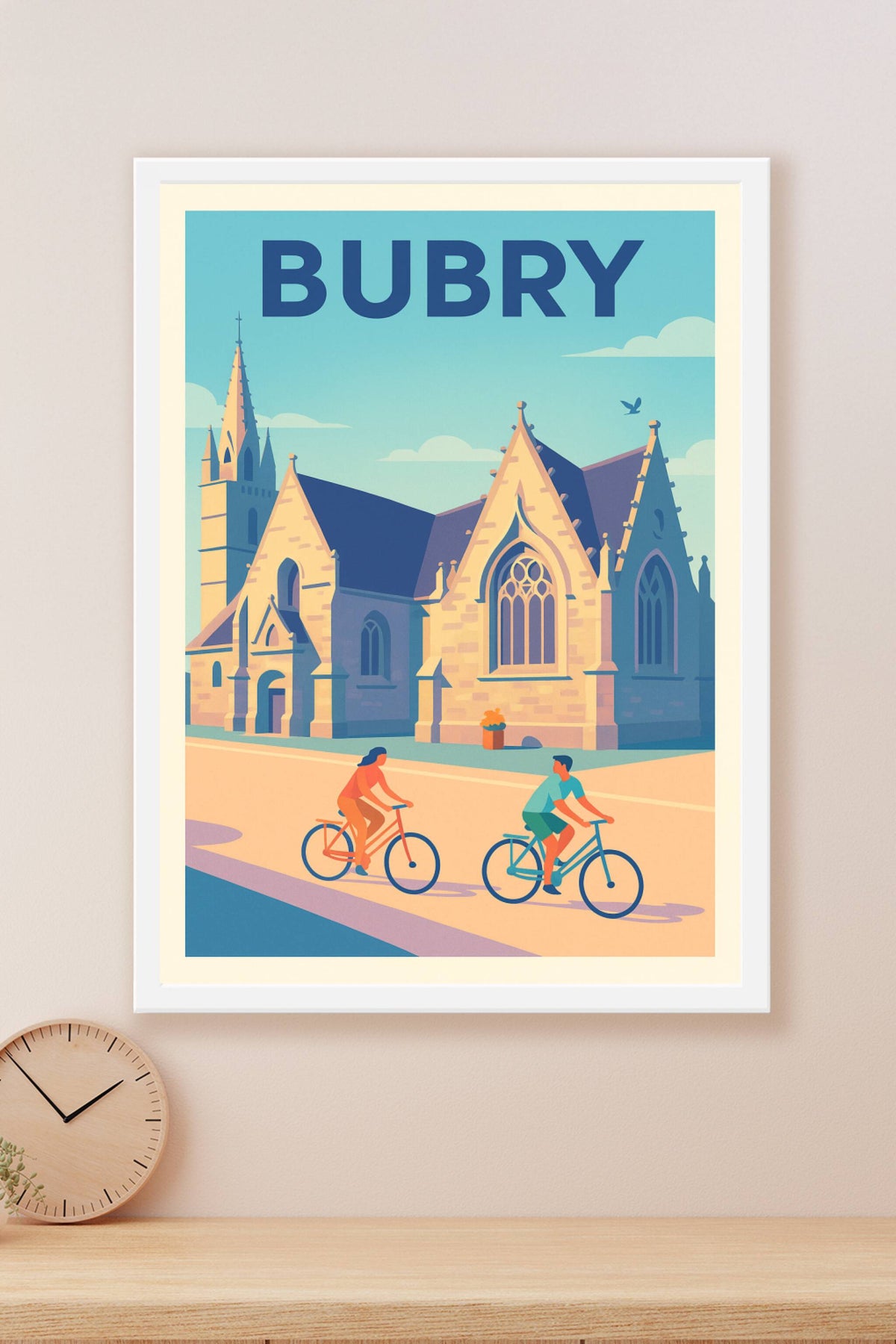 Affiche de Bubry - Flânerie à vélo au cœur de l'architecture bretonne