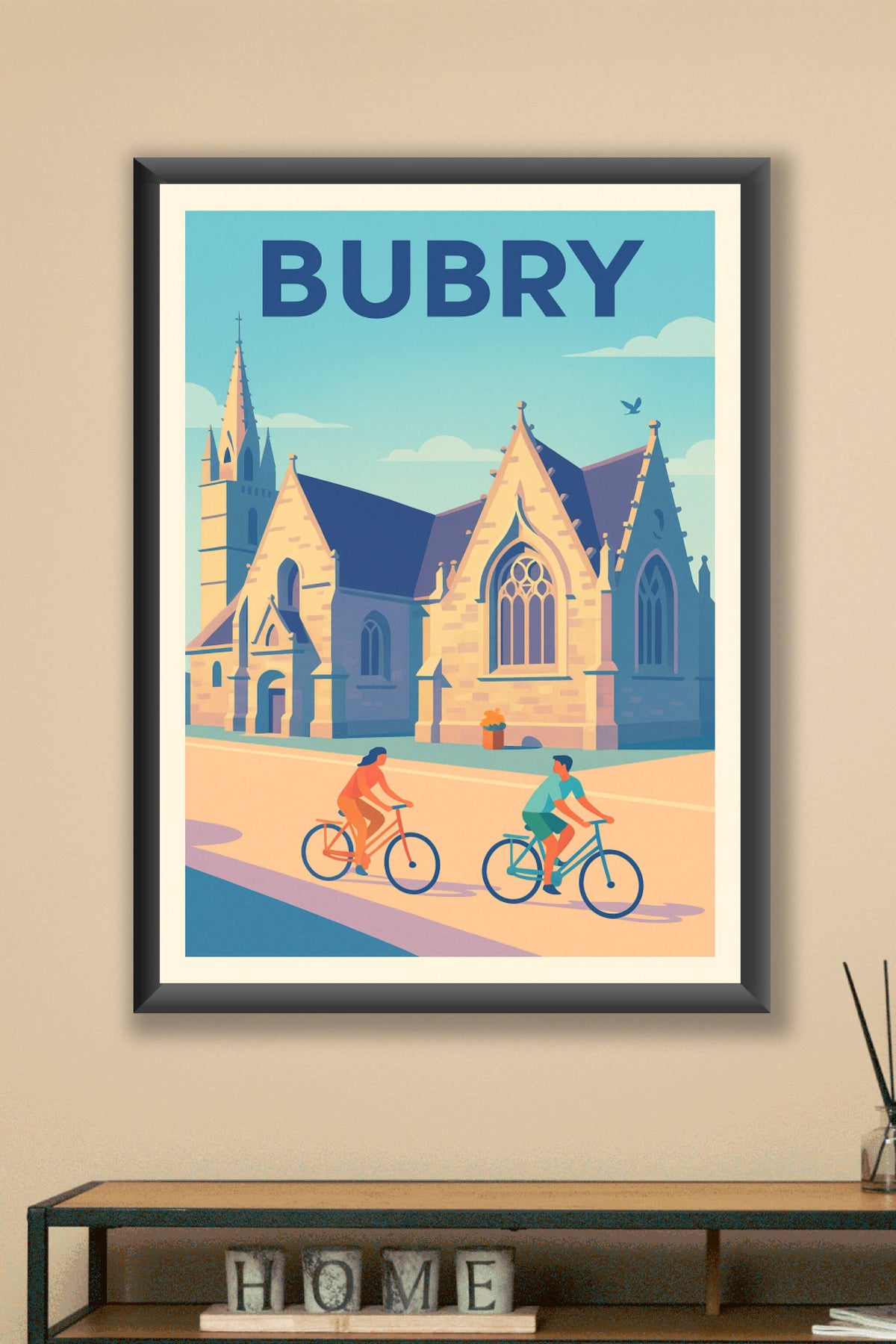 Affiche de Bubry - Flânerie à vélo au cœur de l'architecture bretonne
