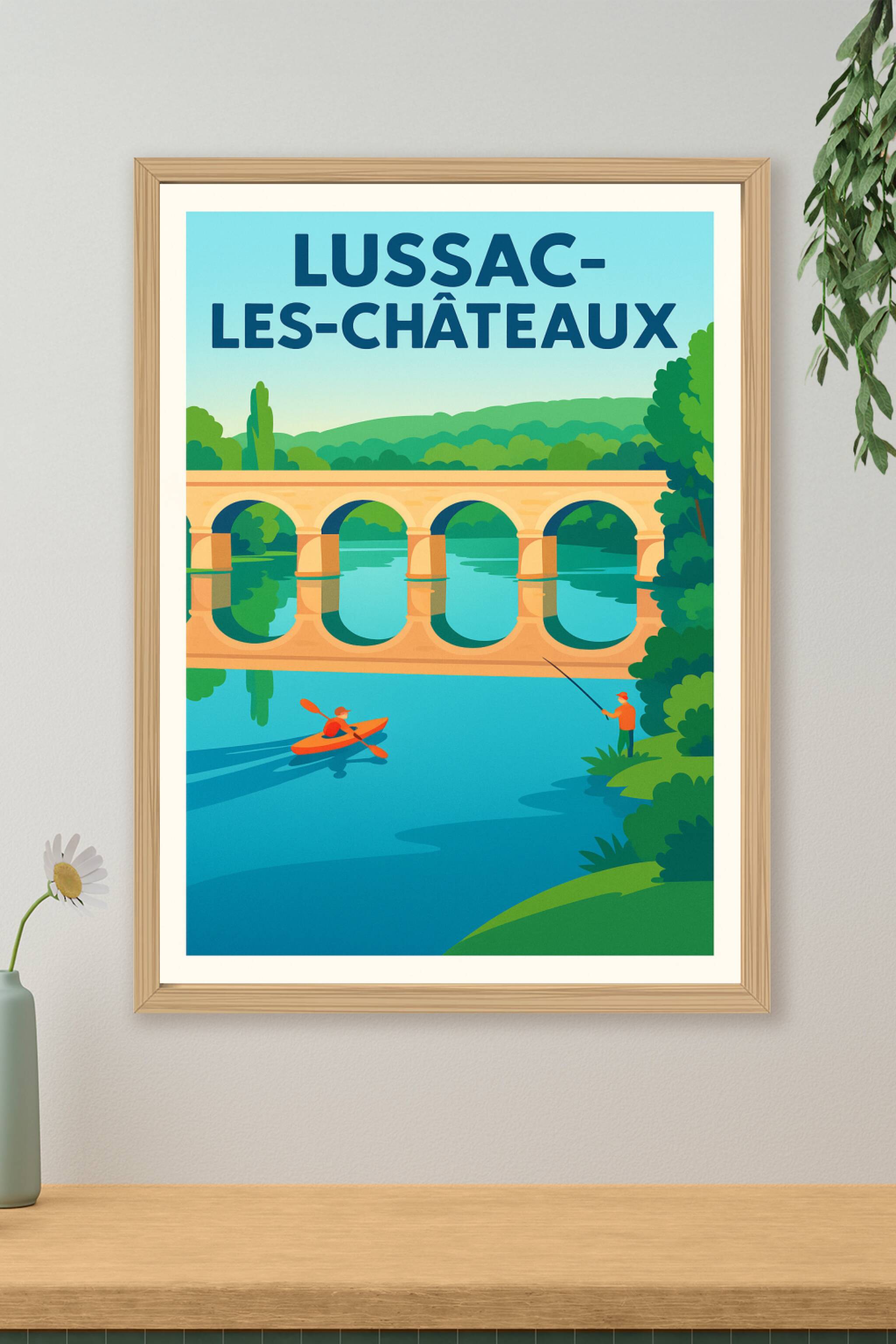 Affiche de Lussac-les-Châteaux - Escapade Nature et Détente