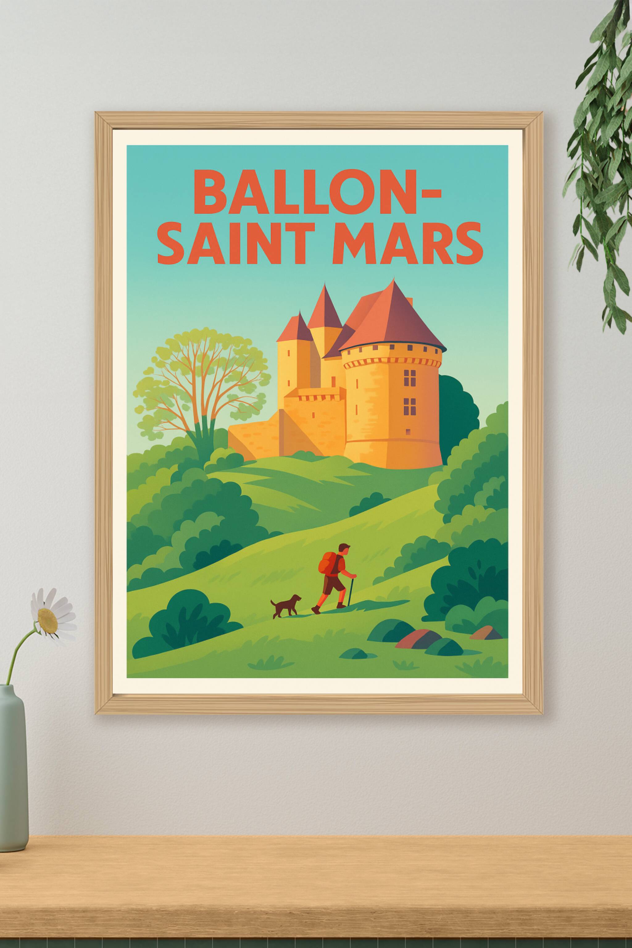 Affiche de Ballon-Saint Mars - Escapade champêtre et patrimoine