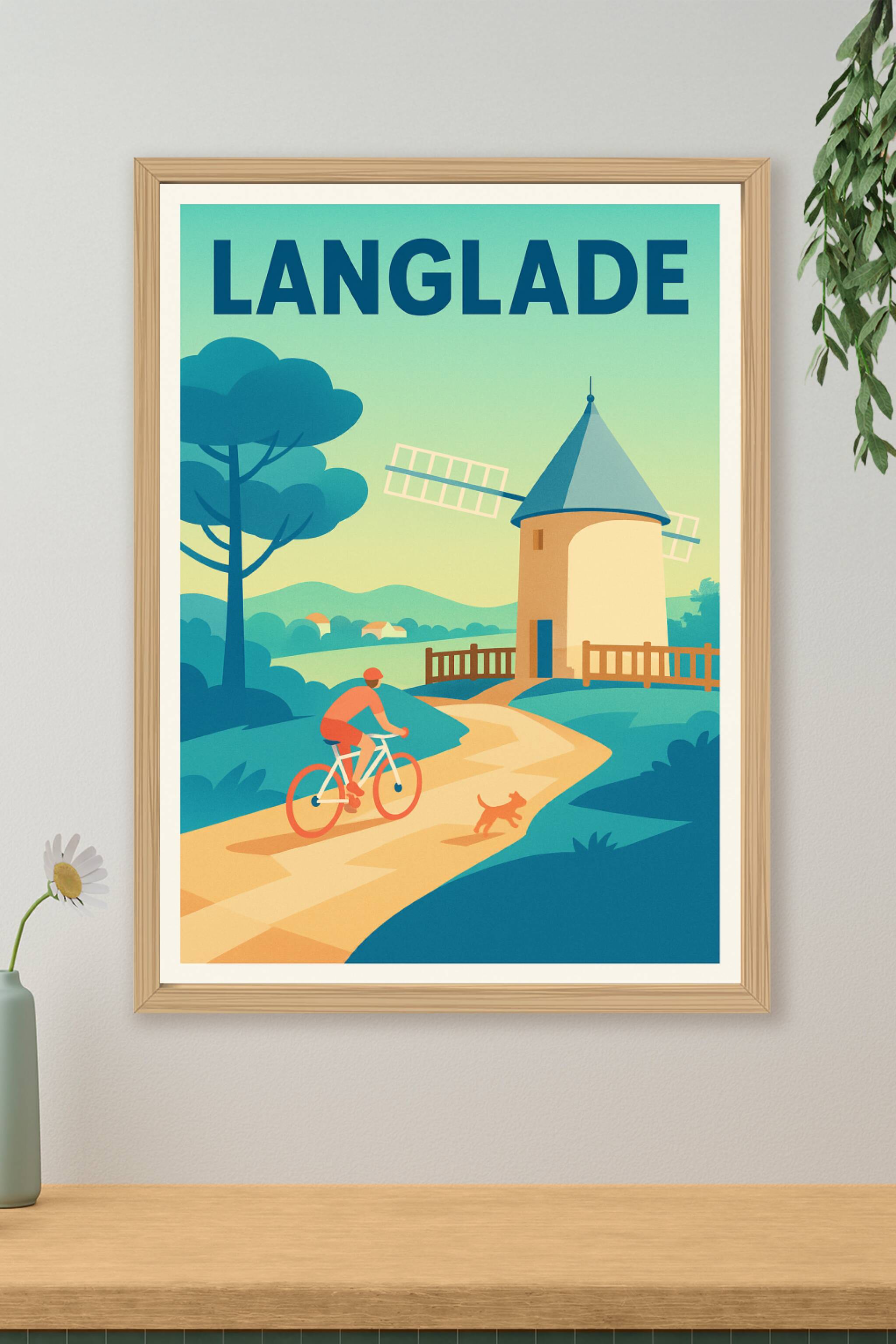 Affiche de Langlade - Une balade champêtre au vent du moulin