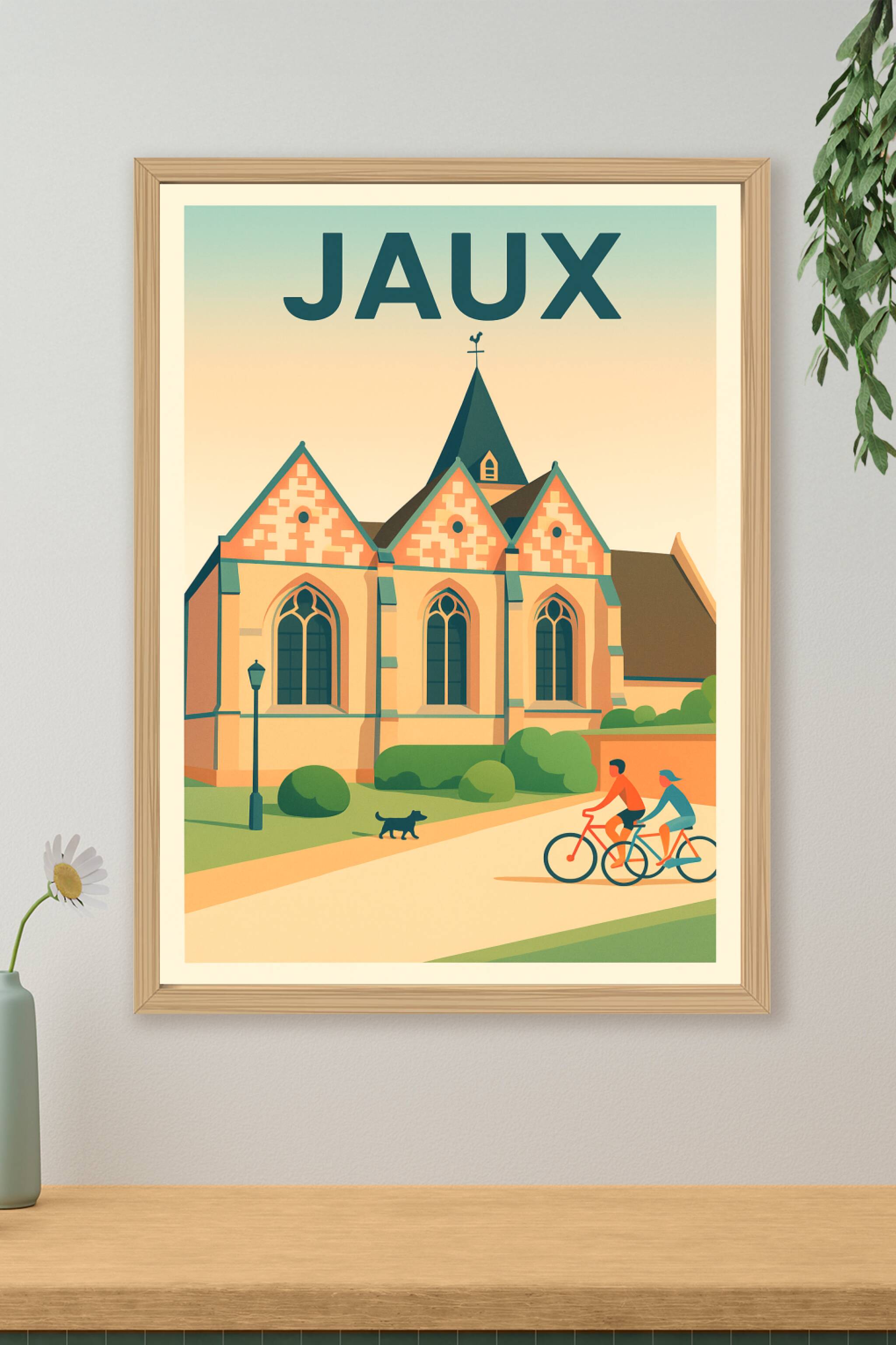 Affiche de Jaux - Charme et sérénité à vélo