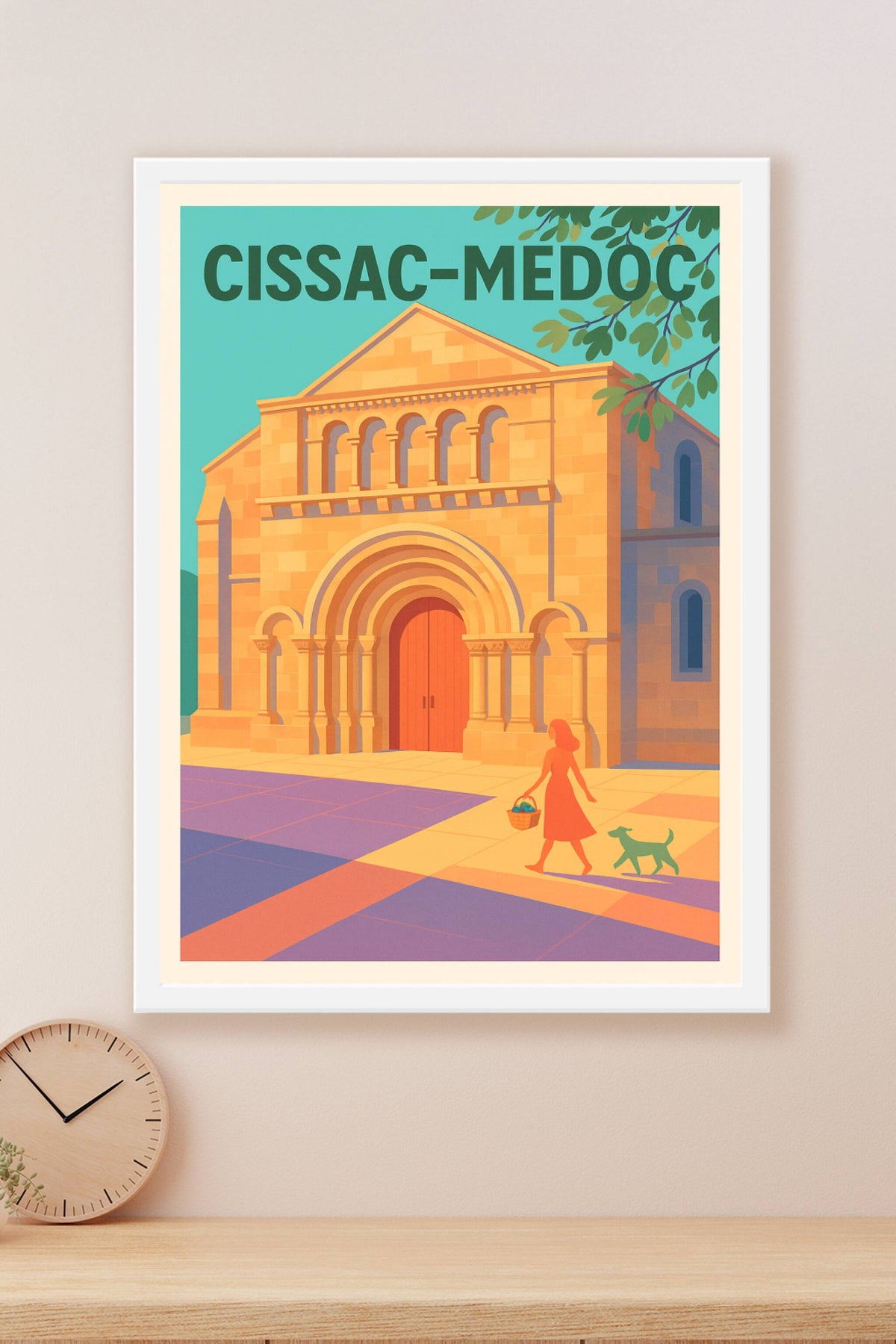 Affiche de Cissac-Médoc - Charme et lumière du patrimoine romain