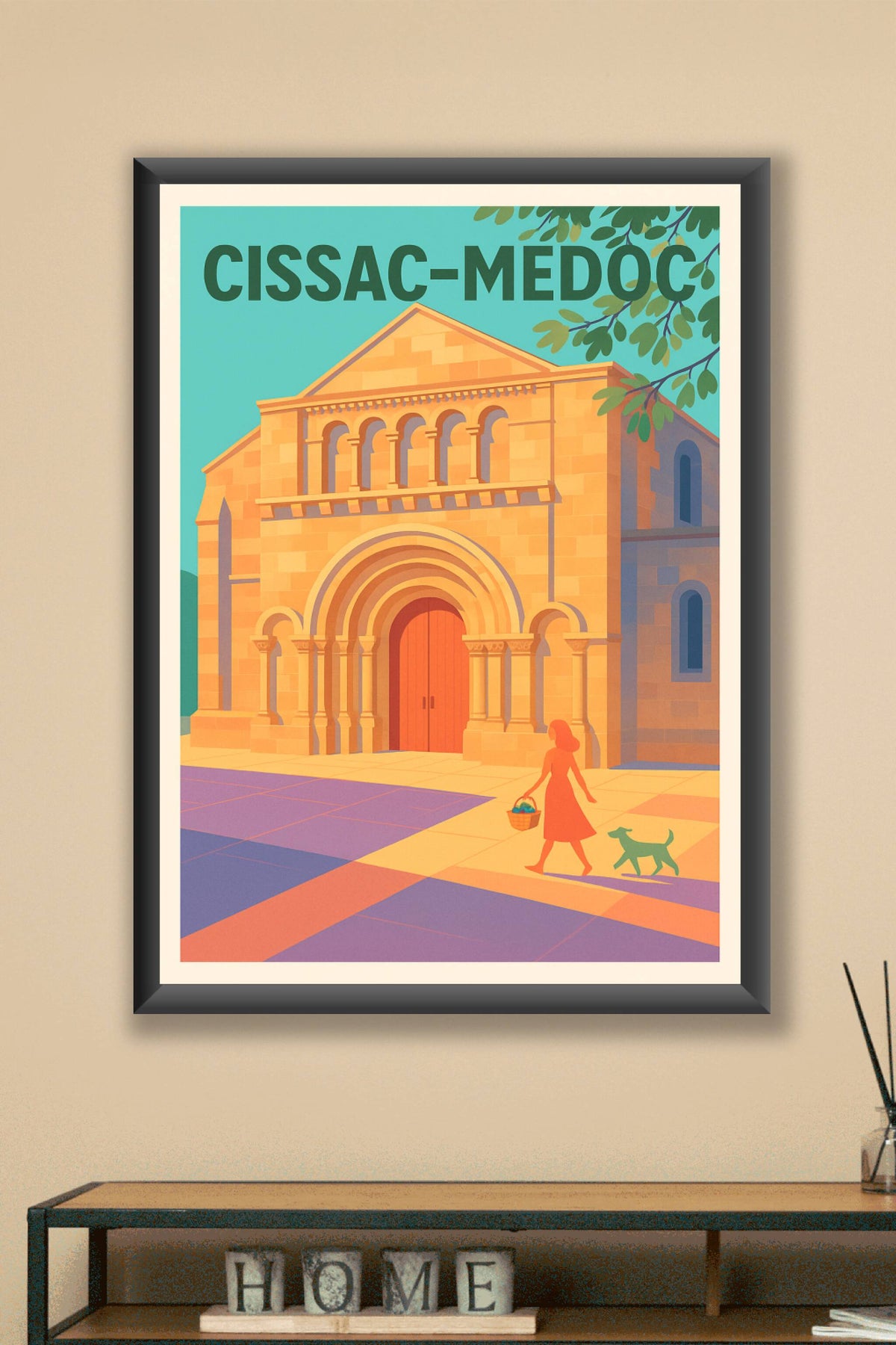 Affiche de Cissac-Médoc - Charme et lumière du patrimoine romain