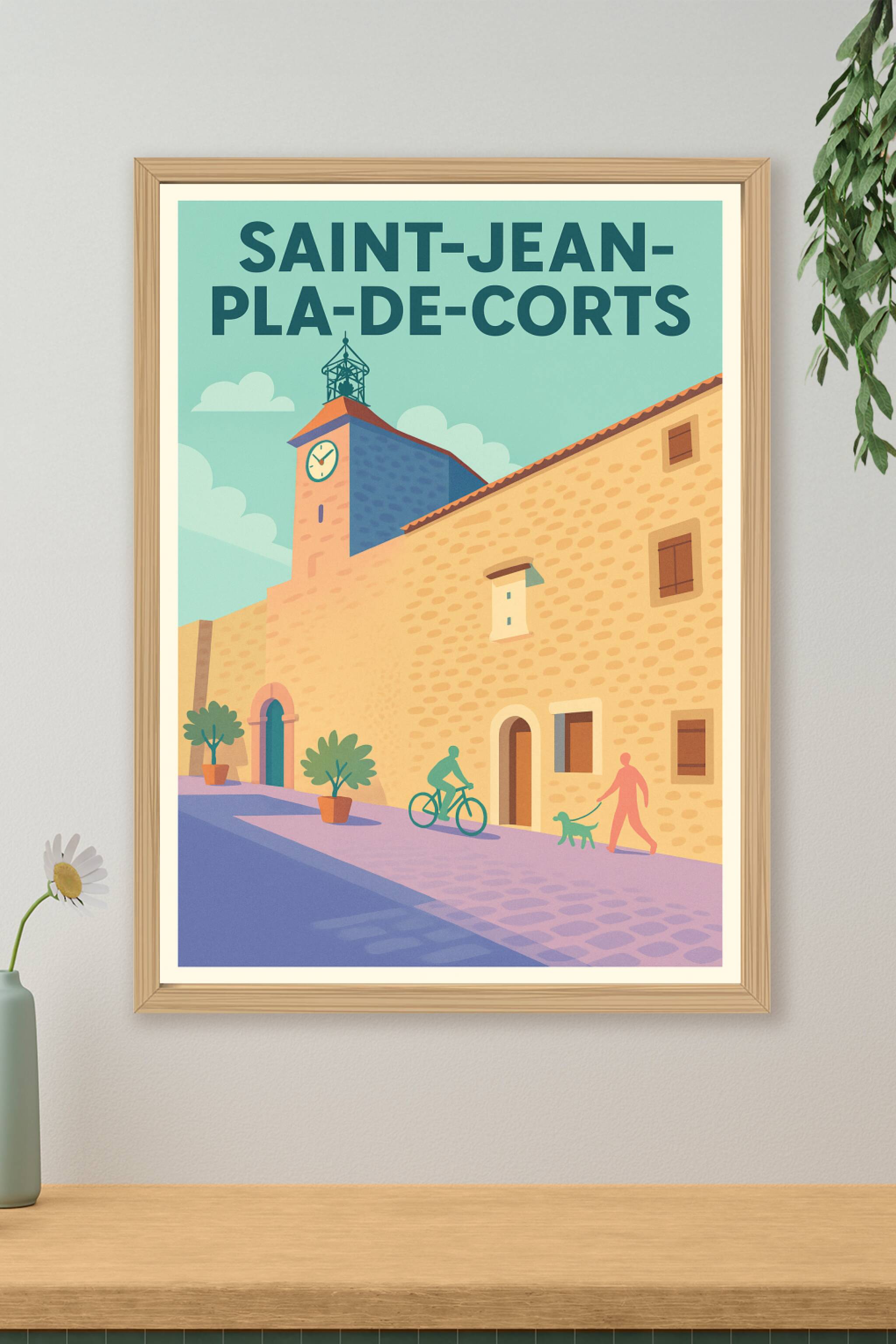 Affiche de Saint-Jean-Pla-de-Corts - Charme et sérénité du village catalan