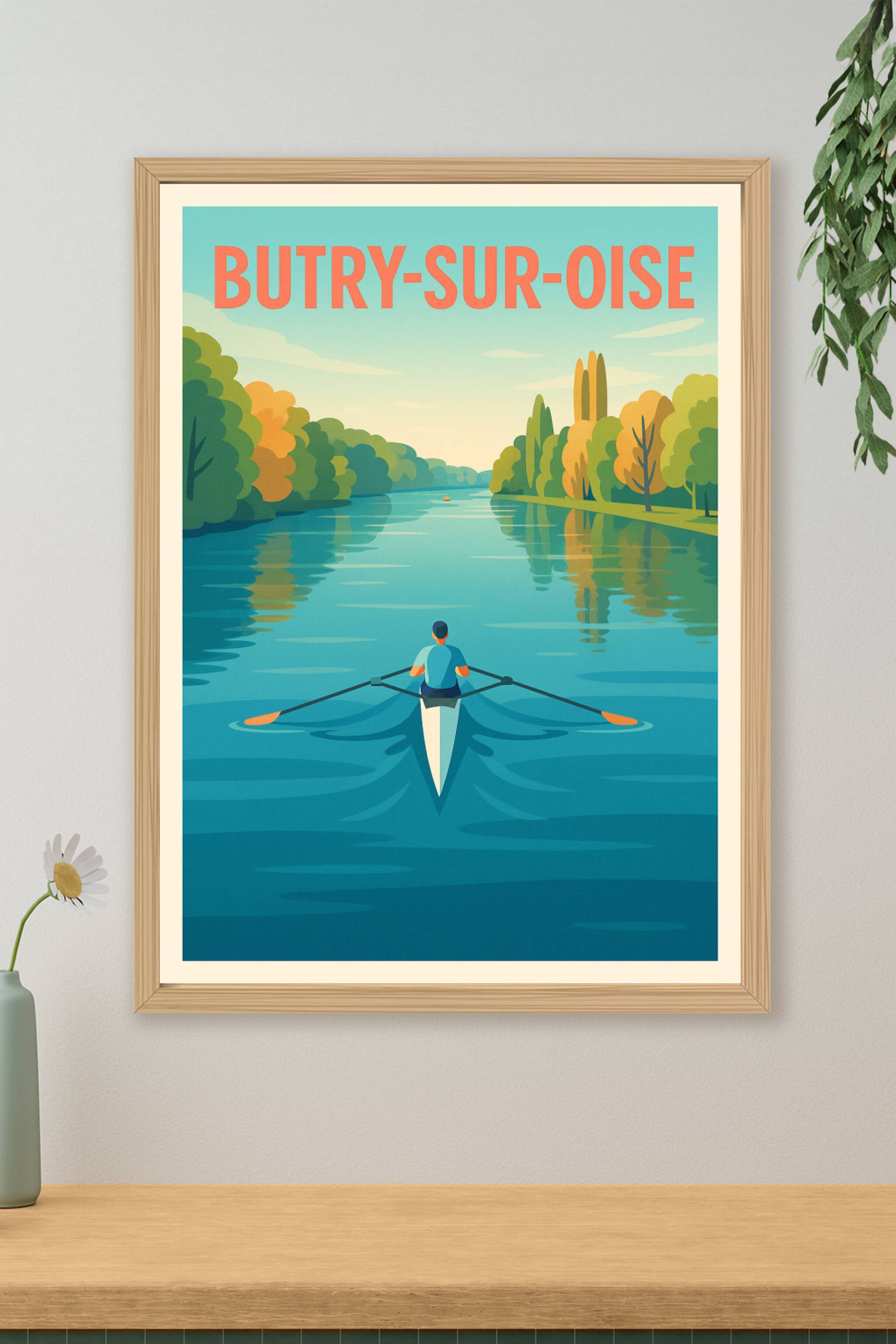 Affiche de Butry-sur-Oise - Évasion paisible sur la rivière