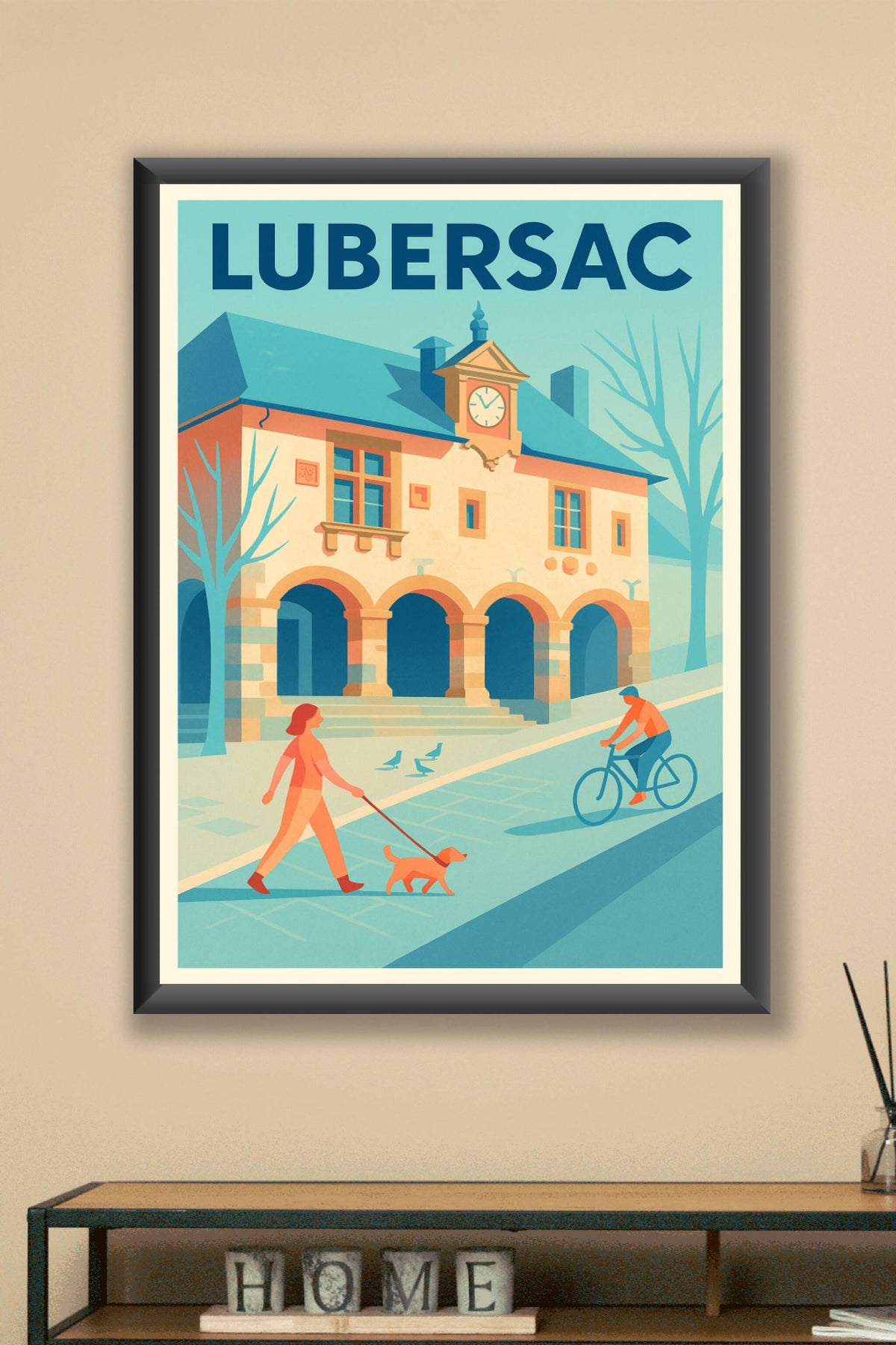 Affiche de Lubersac - Charme et Sérénité aux Rues Calmes