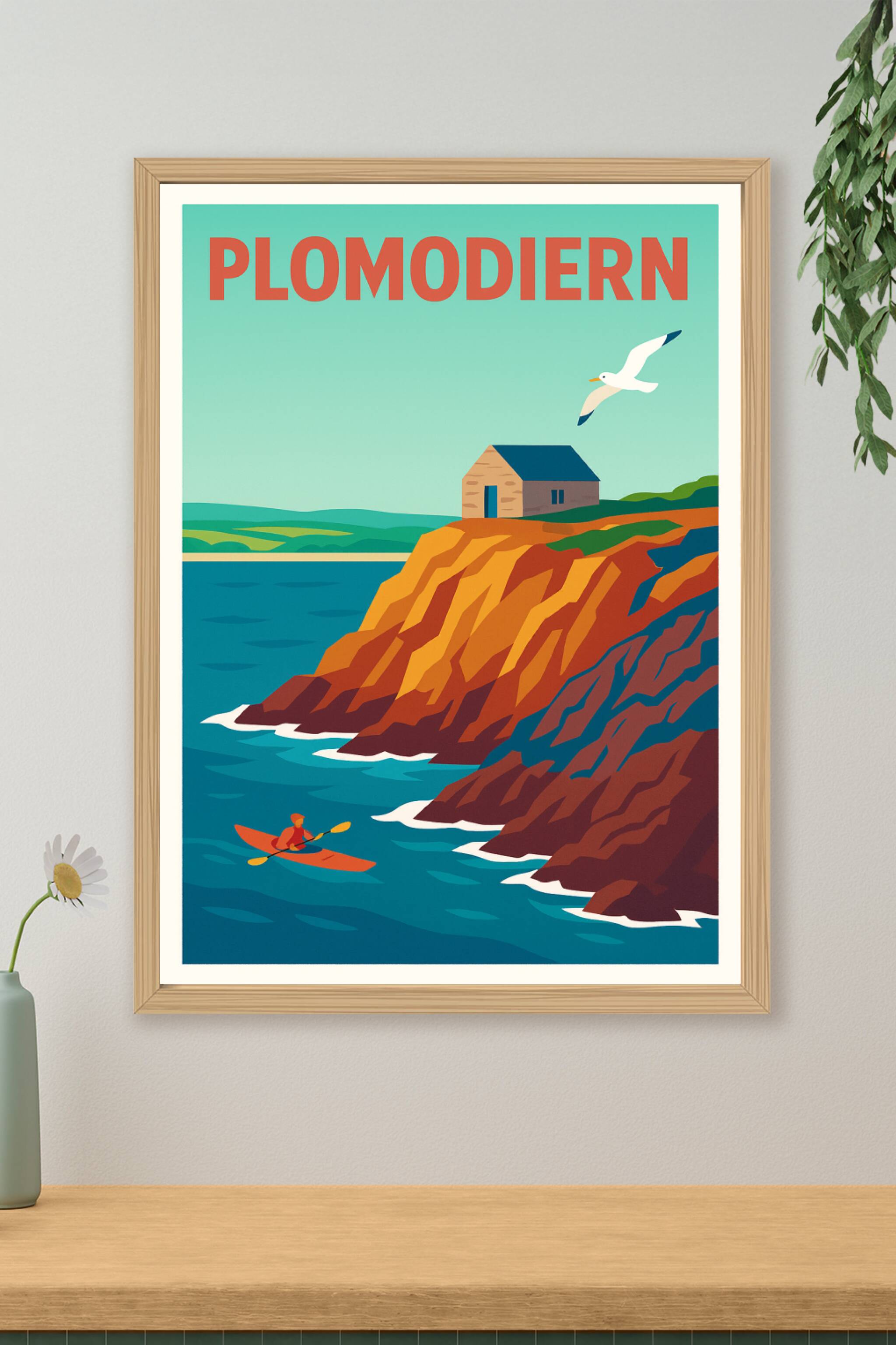 Affiche de Plomodiern - Évasion nature et côte bretonne