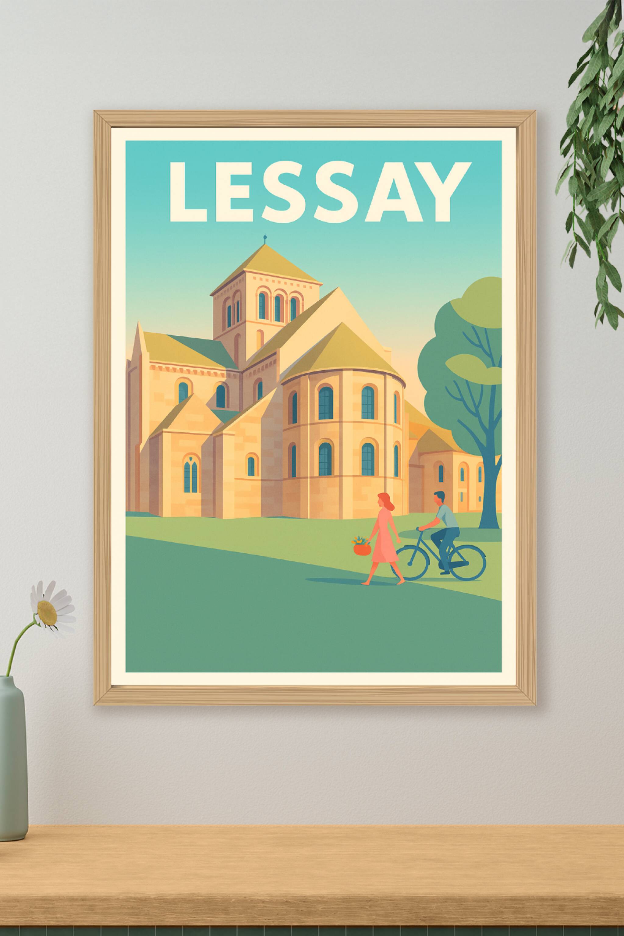 Affiche de Lessay - Charme et sérénité normande