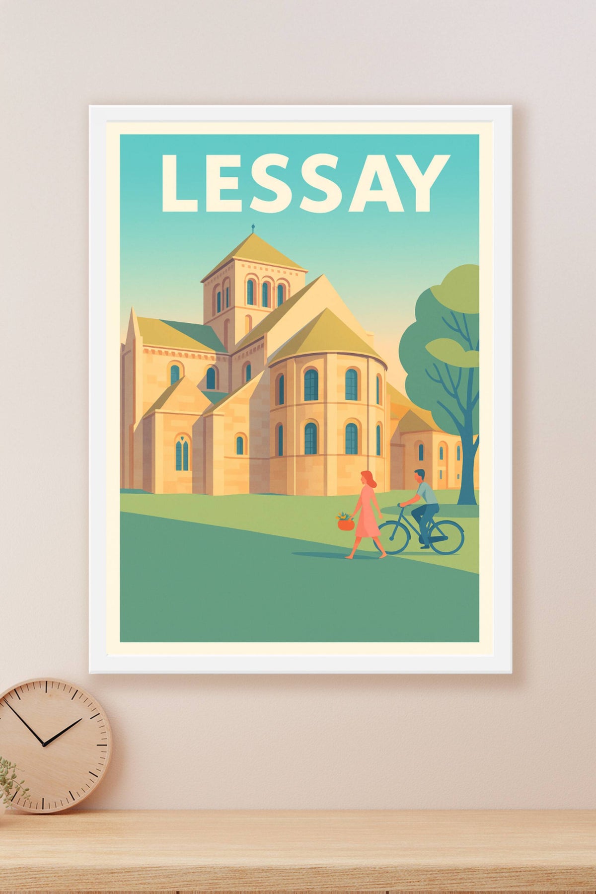 Affiche de Lessay - Charme et sérénité normande