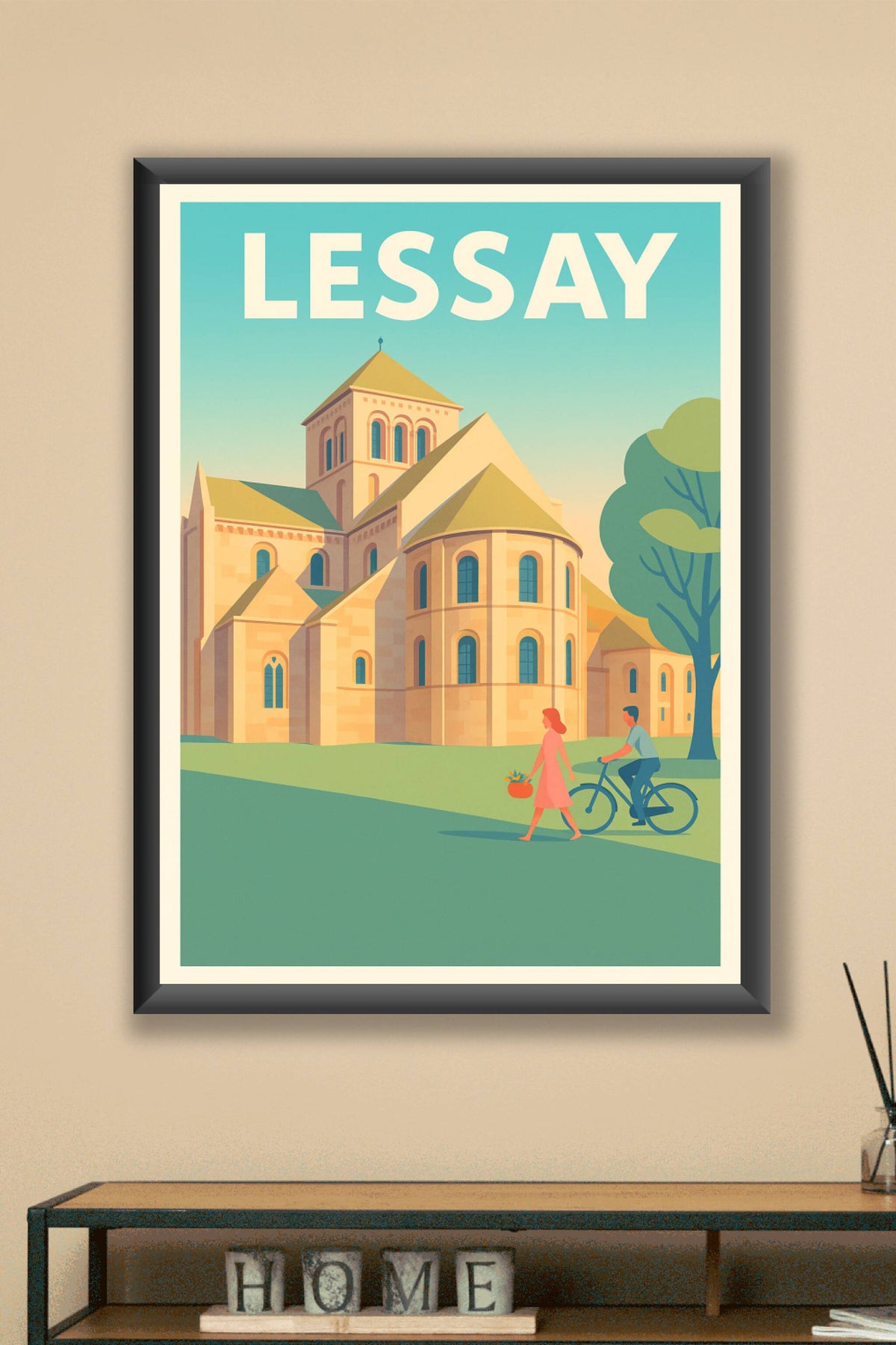 Affiche de Lessay - Charme et sérénité normande