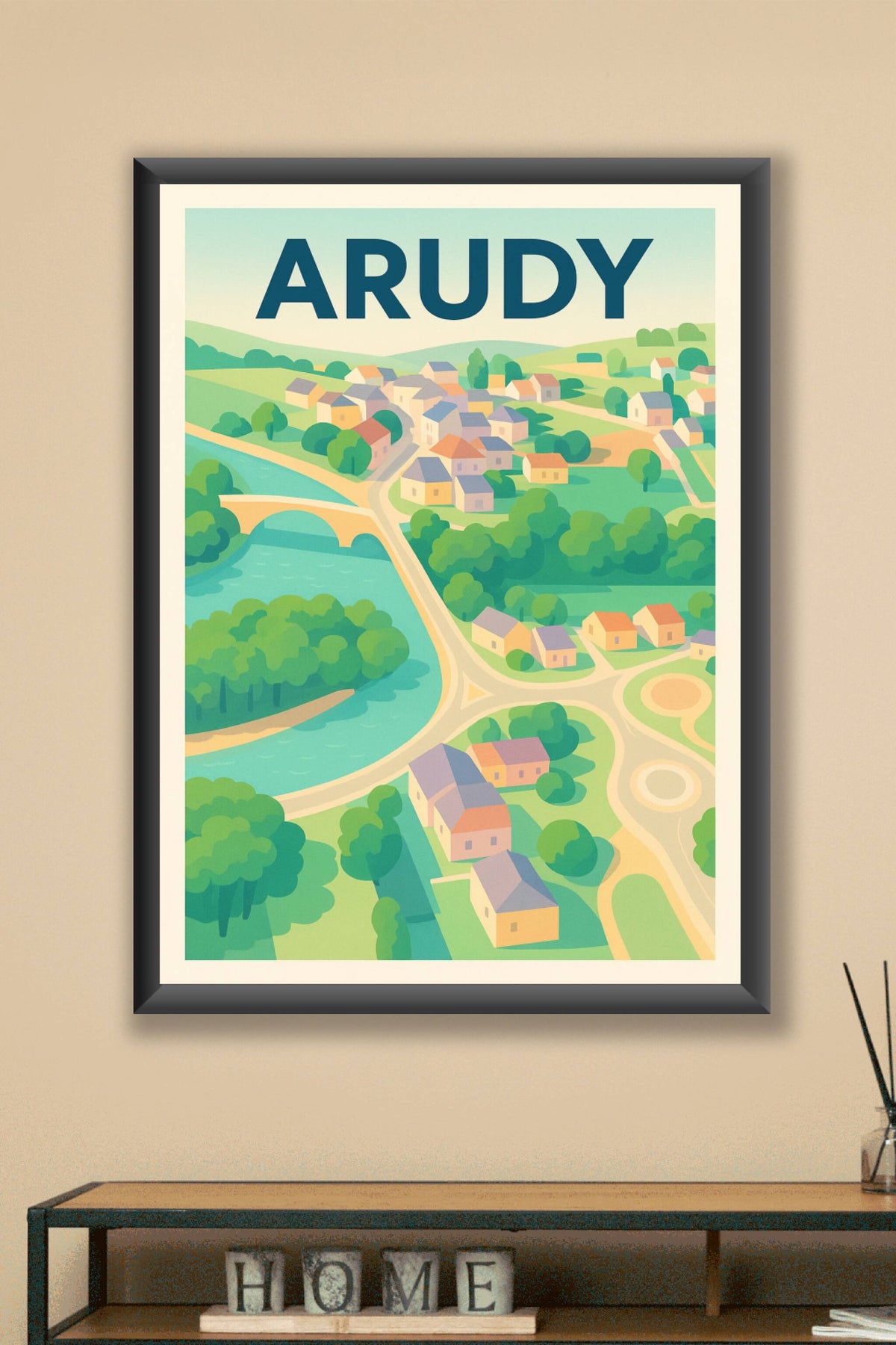 Affiche de Arudy - Charme bucolique des Pyrénées