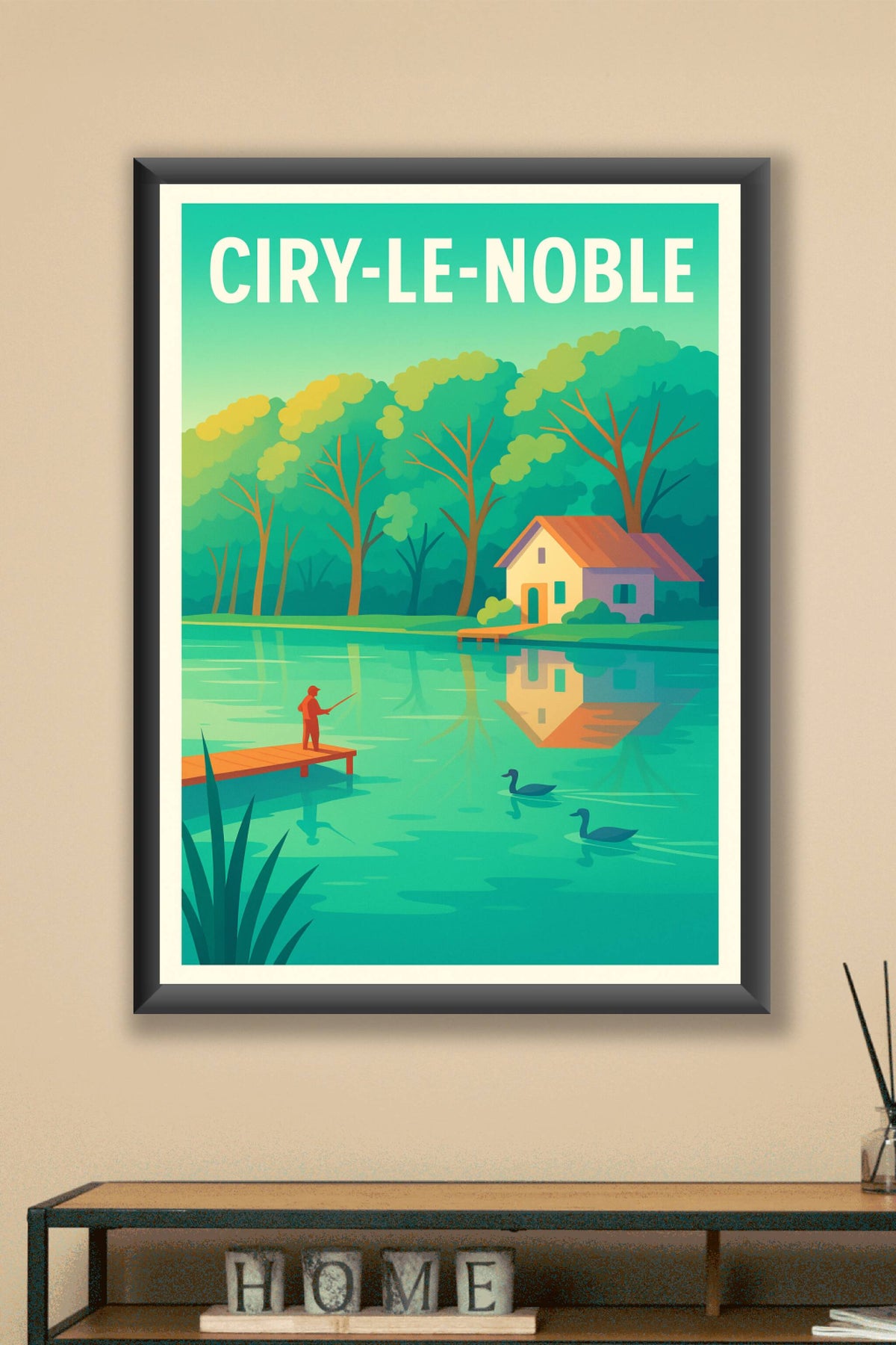 Affiche de Ciry-le-Noble - Sérénité au bord de l'étang