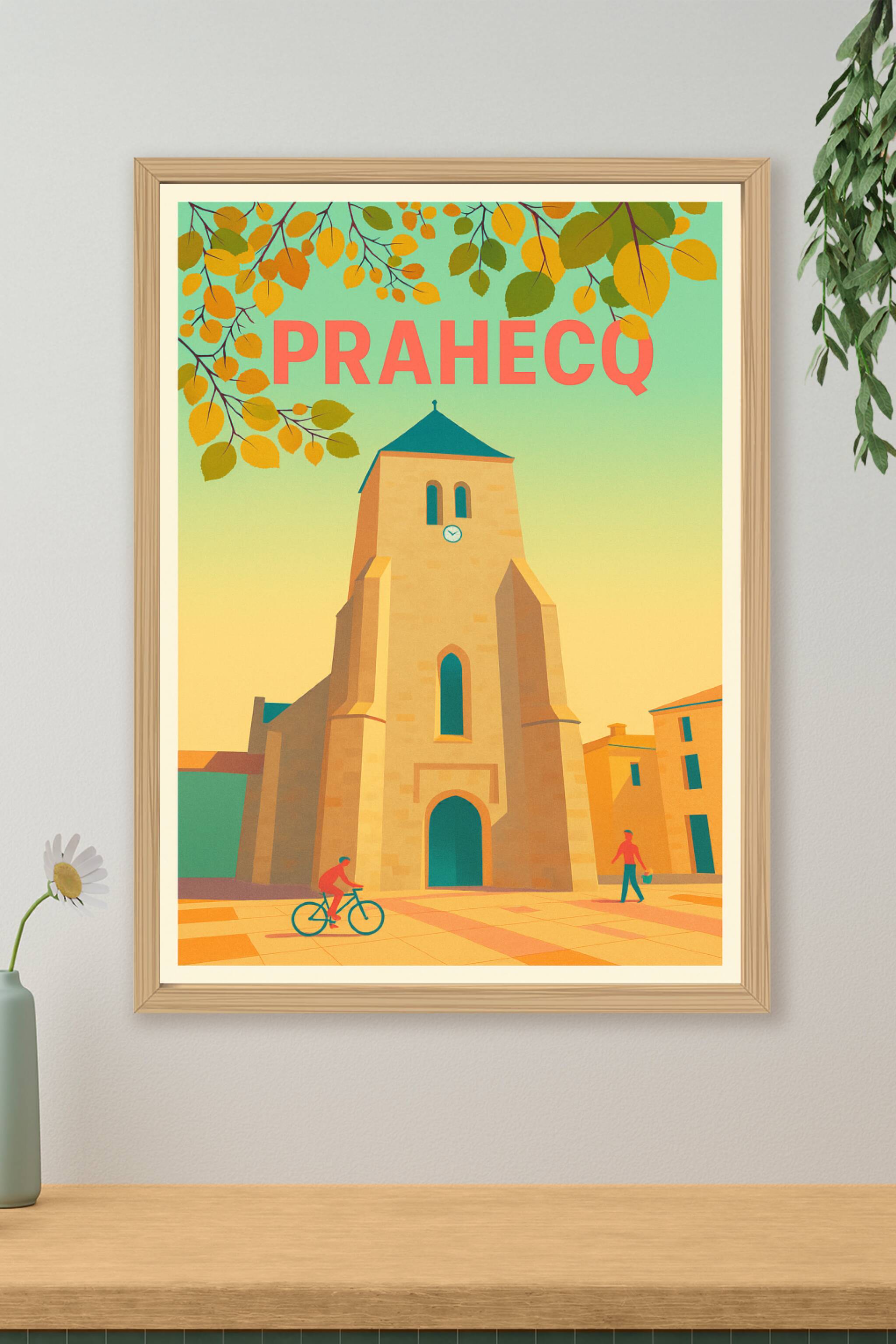 Affiche de Prahecq - L'élégance intemporelle au cœur du village
