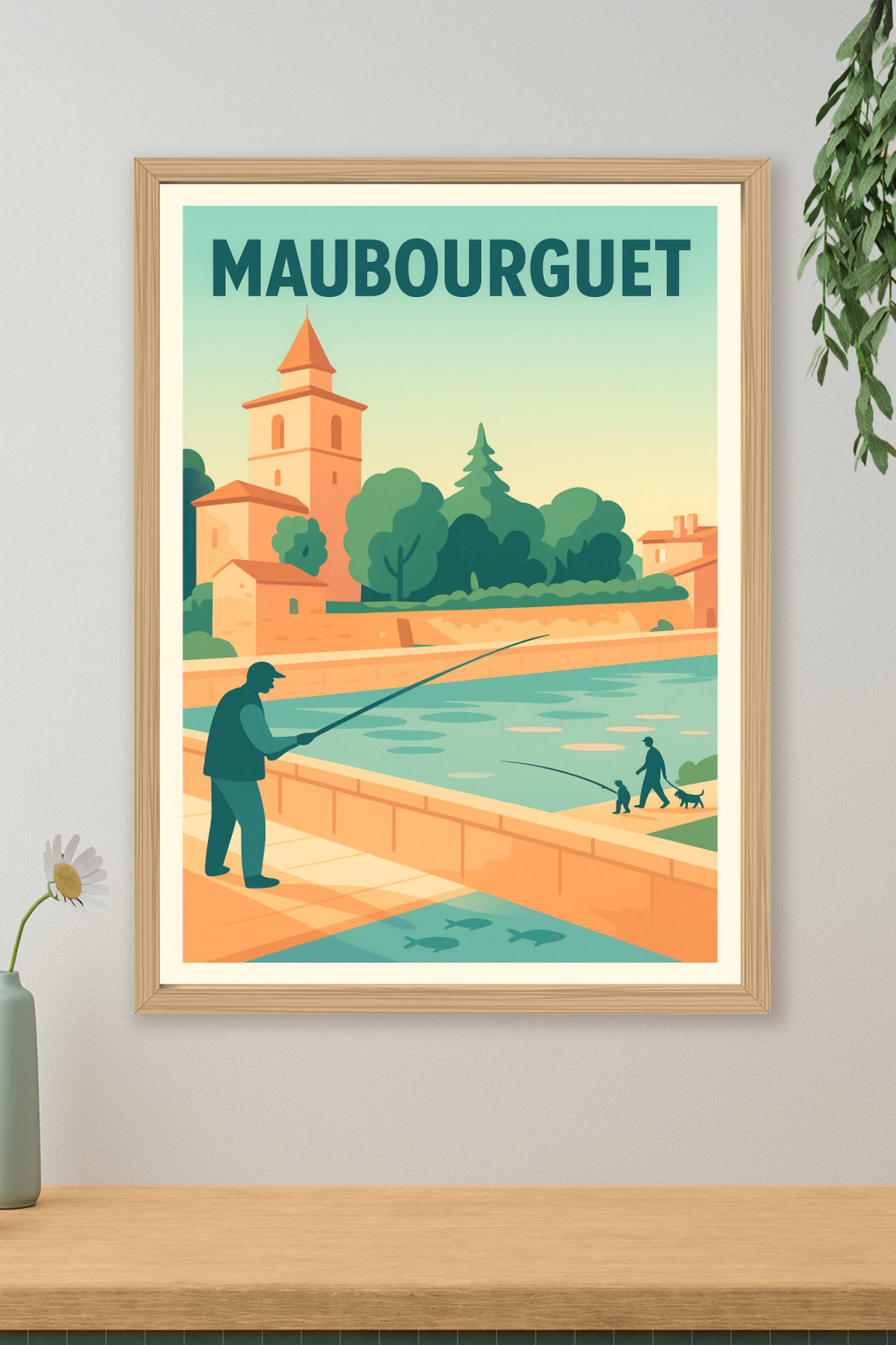 Affiche de Maubourguet - Charme paisible au fil de l'eau
