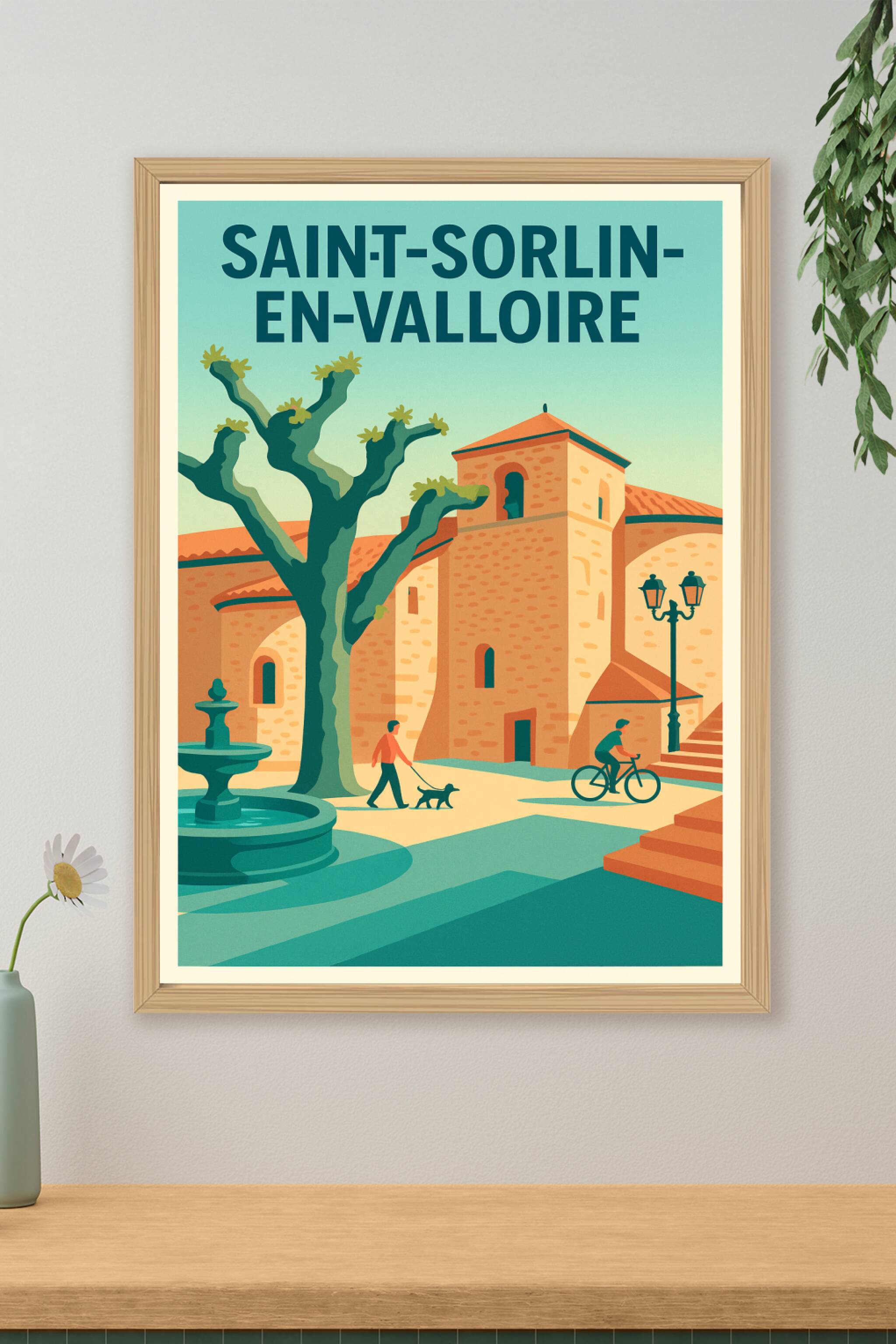 Affiche de Saint-Sorlin-en-Valloire - Tranquillité et charme méridional